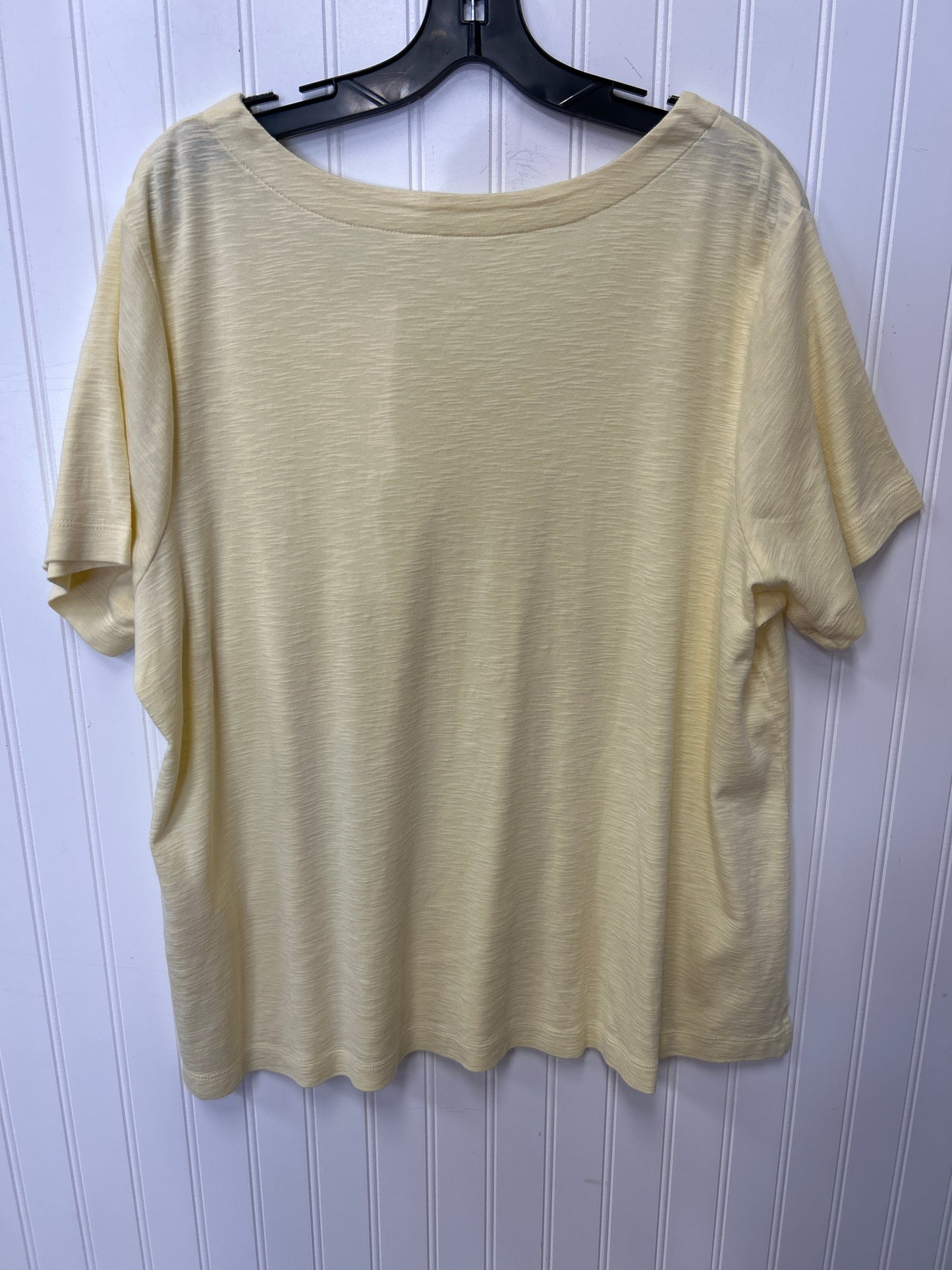 Top Ss By J. Jill In Yellow, Size:2X