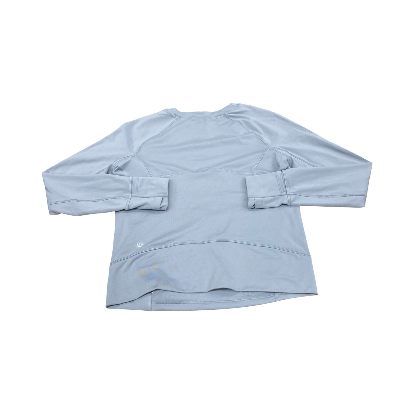 Athletic Top Ls Crewneck By Lululemon In Grey, Size:4