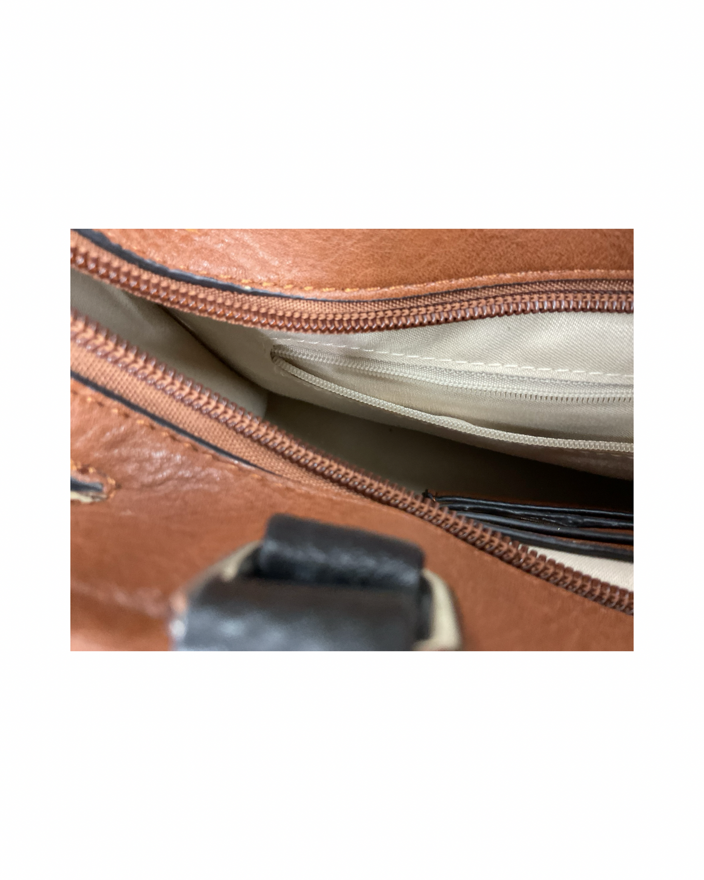 Handbag By Clothes Mentor In Black & Brown, Size:Small