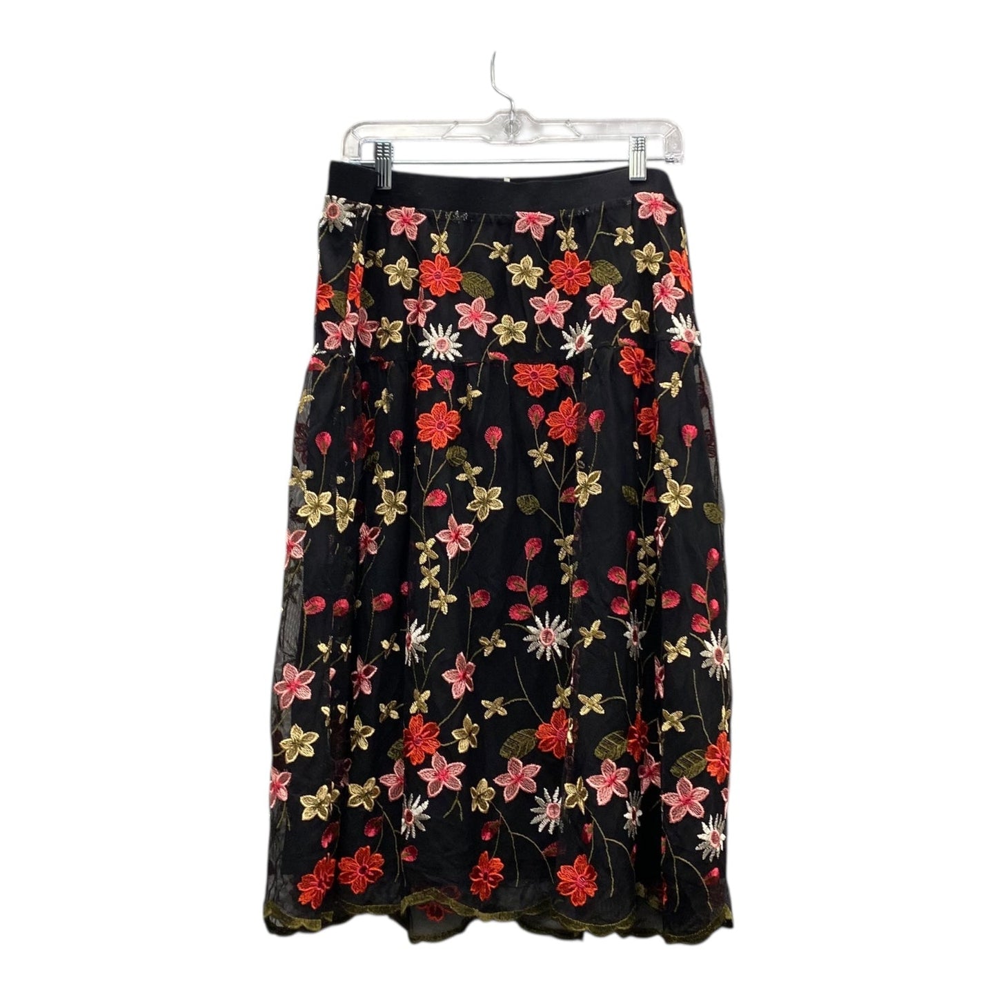 Skirt Midi By Linea By Louis Dellolio In Black, Size:L