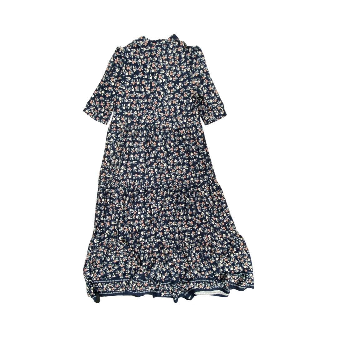 Dress Casual Maxi By Max Studio In Blue & Orange, Size:M