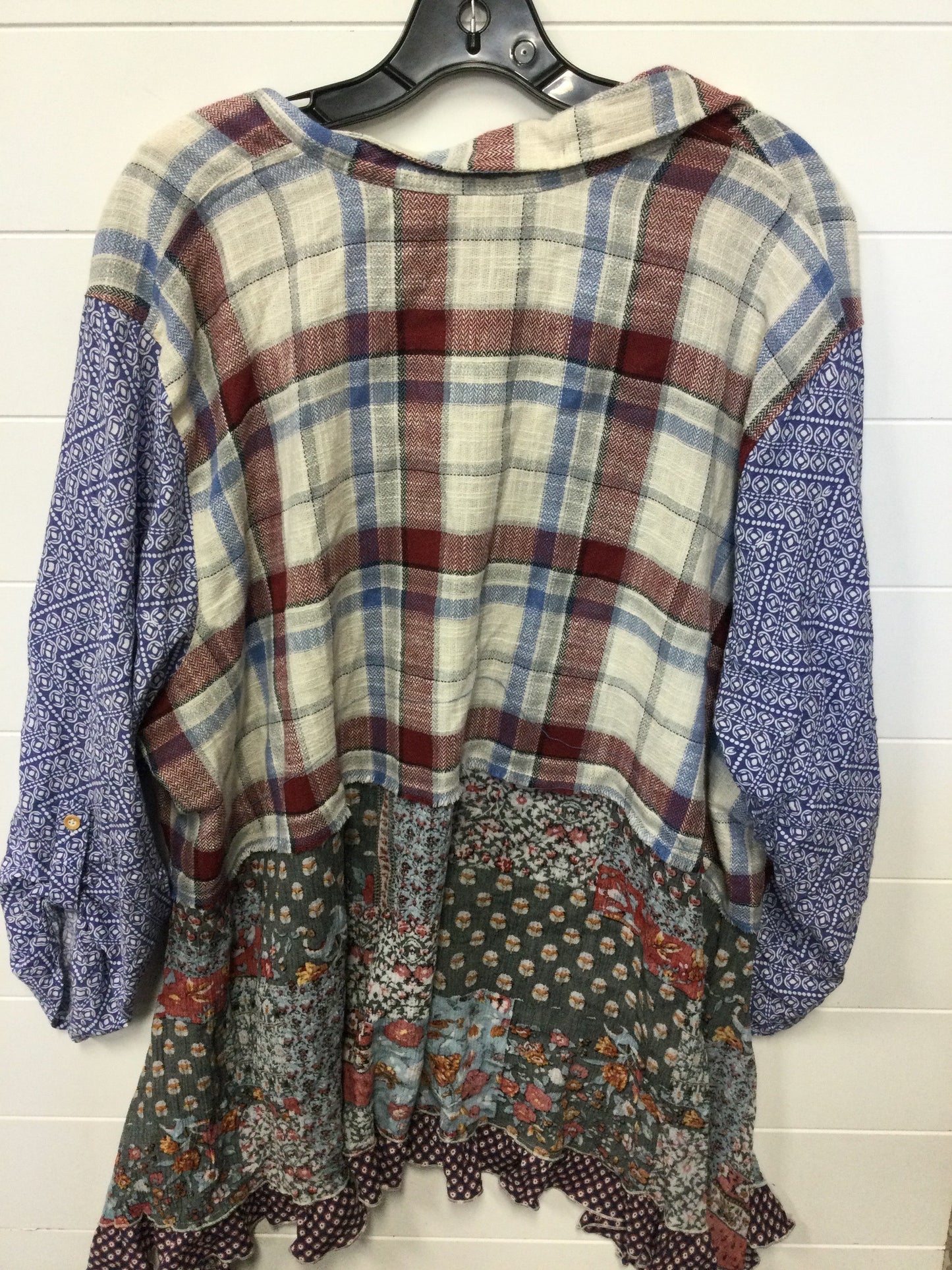 Top Ls By Ali Miles In Blue, Size:3X