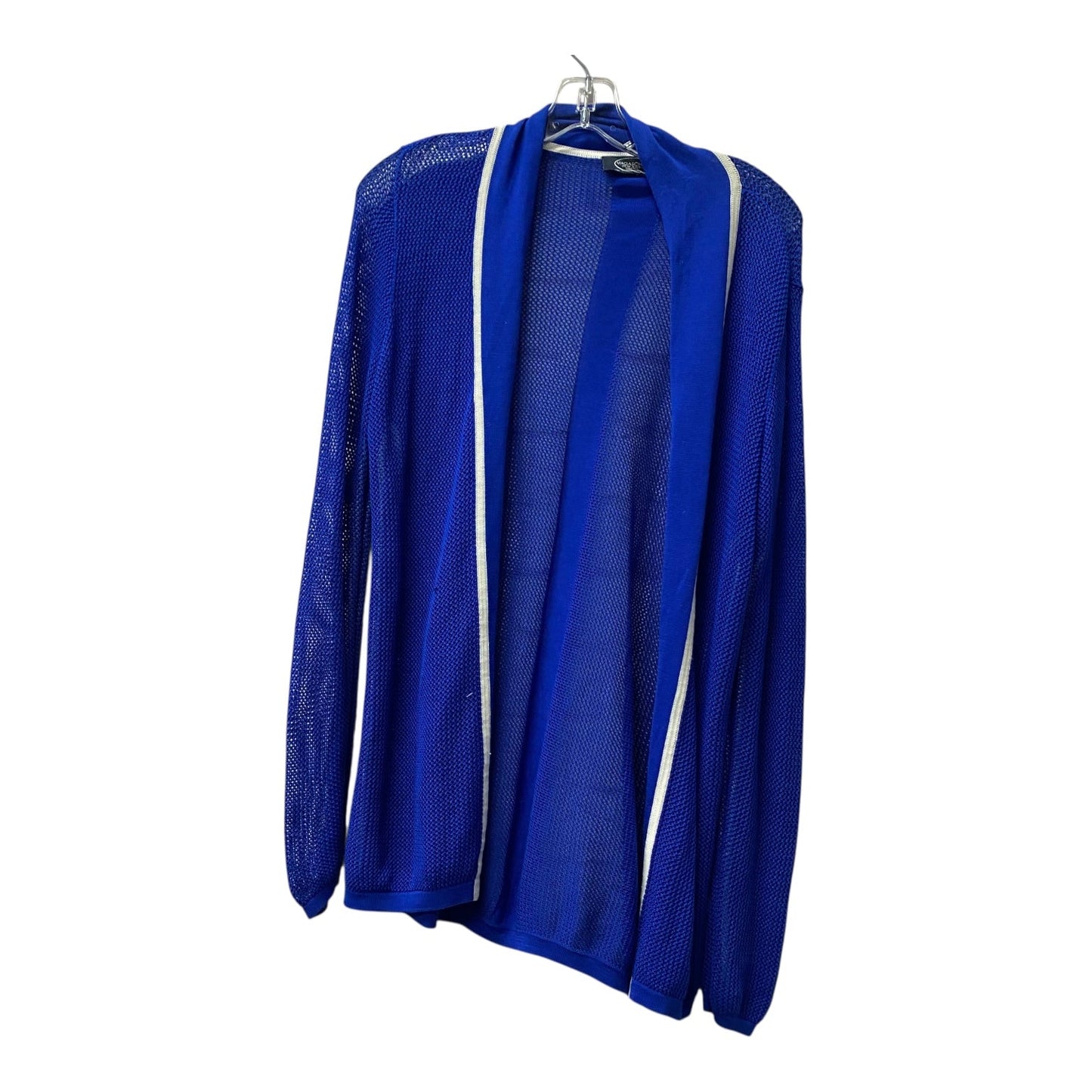 Cardigan By Magaschoni In Blue, Size:L