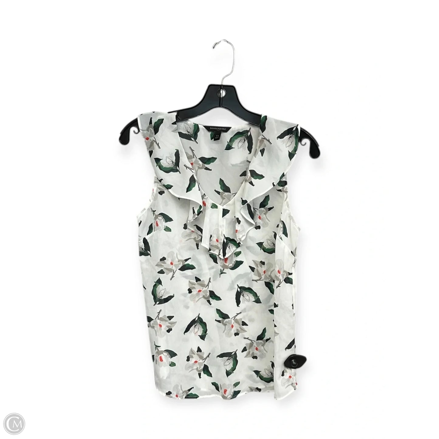 Top Sleeveless By Banana Republic In Floral Print, Size: Xs
