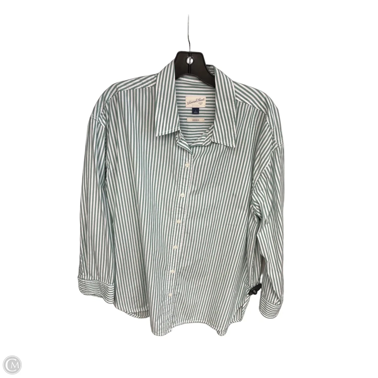 Top Long Sleeve By Universal Thread In Striped Pattern, Size: L