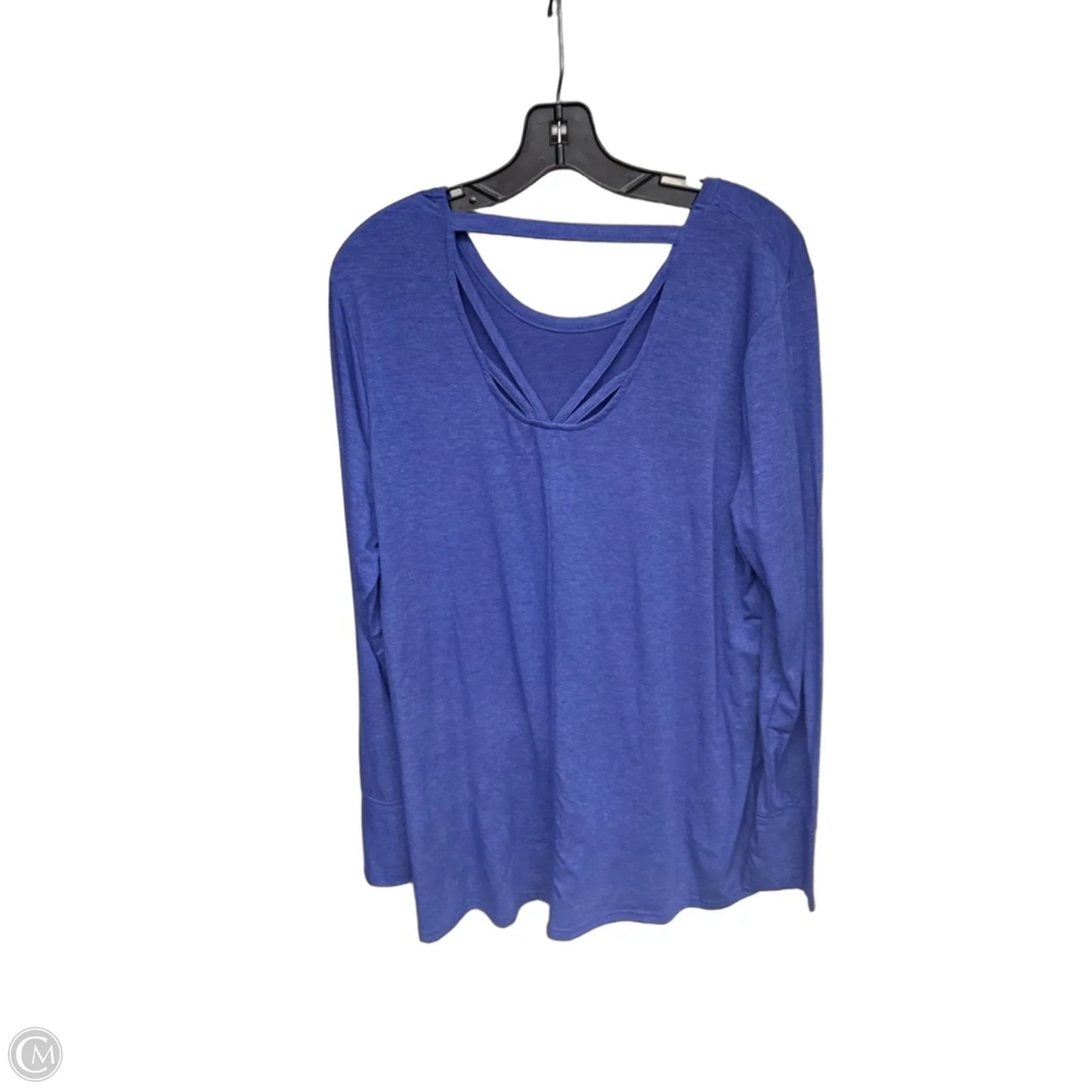 Top Long Sleeve By Tek Gear In Blue, Size: Xl