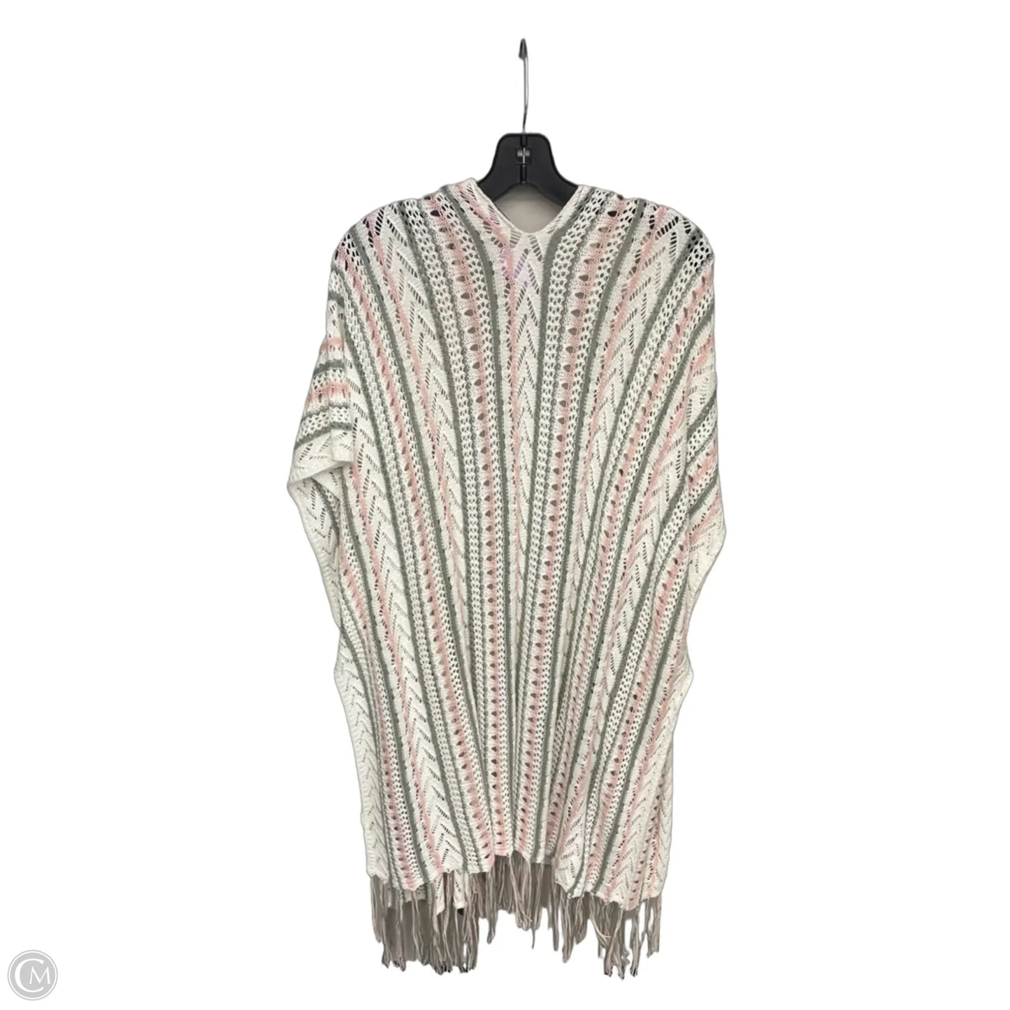 Cardigan By Miami In Green & Pink, Size: Osfm