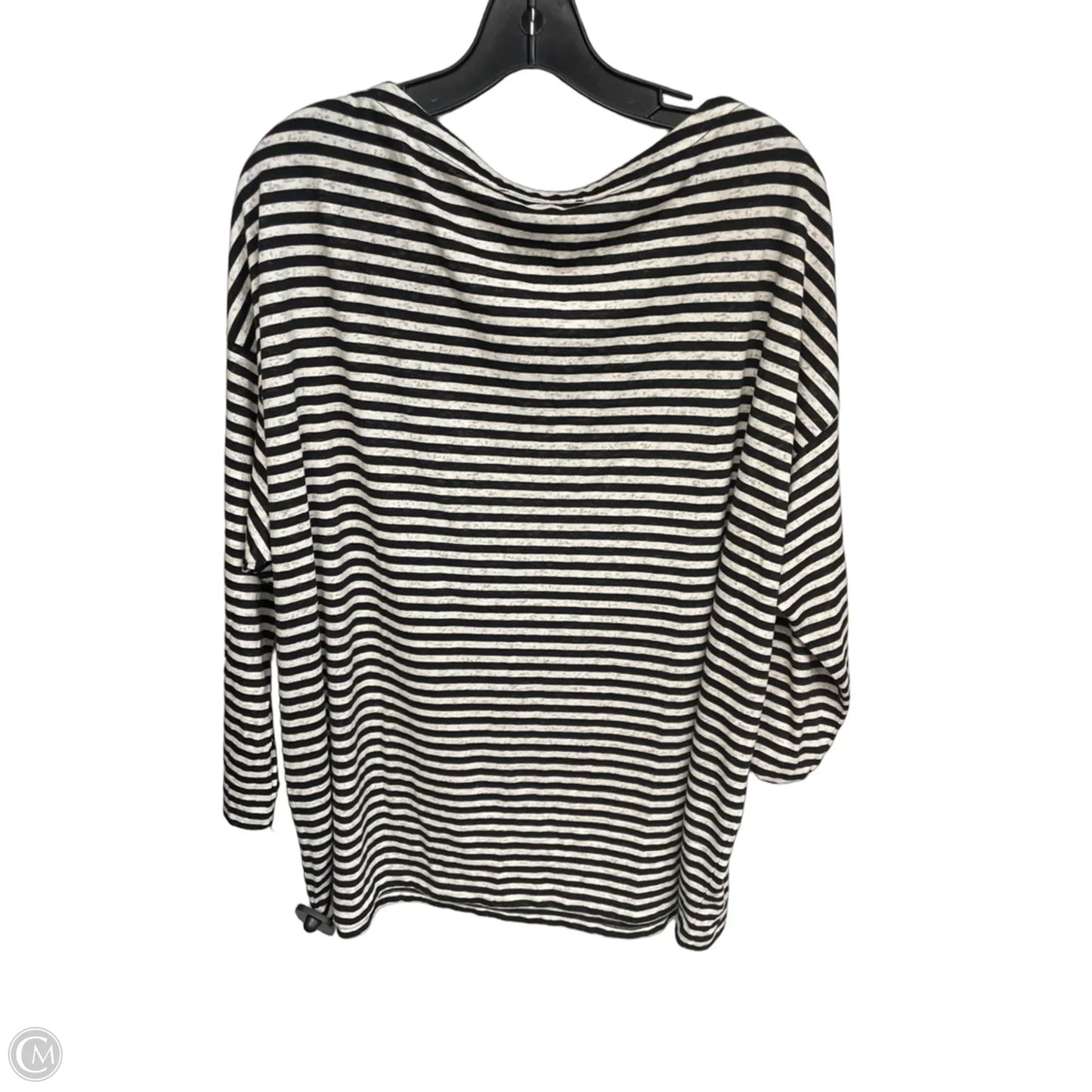 Top Long Sleeve Designer By All Saints In Striped Pattern, Size: M