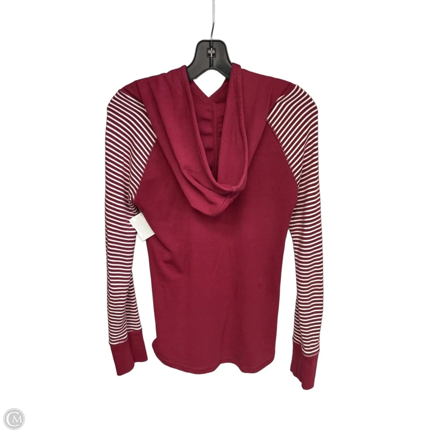 Athletic Top Long Sleeve Hoodie By Eddie Bauer In Maroon, Size: Xs
