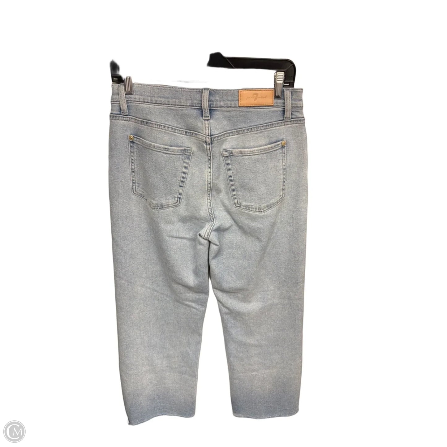 Jeans Wide Leg By Seven 7 In Blue Denim, Size: 8