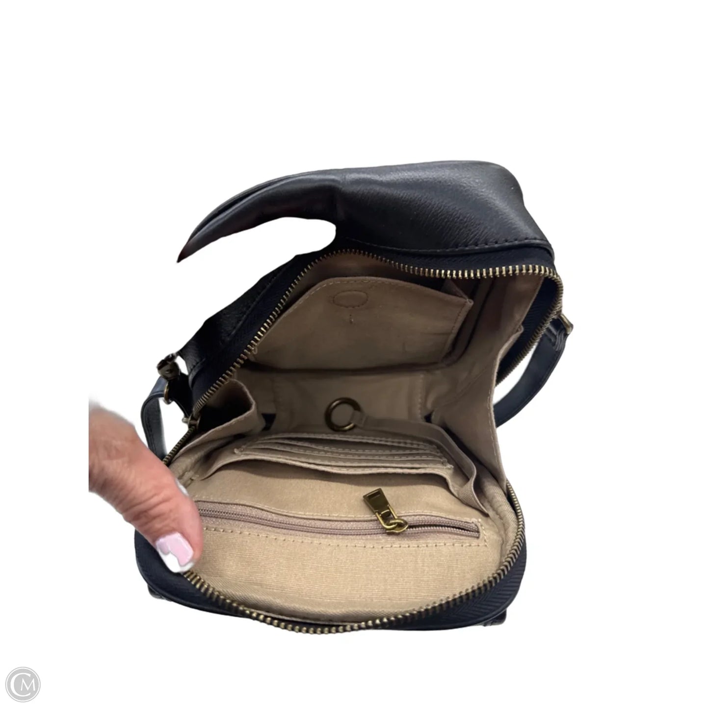 Crossbody Leather By Clothes Mentor, Size: Medium