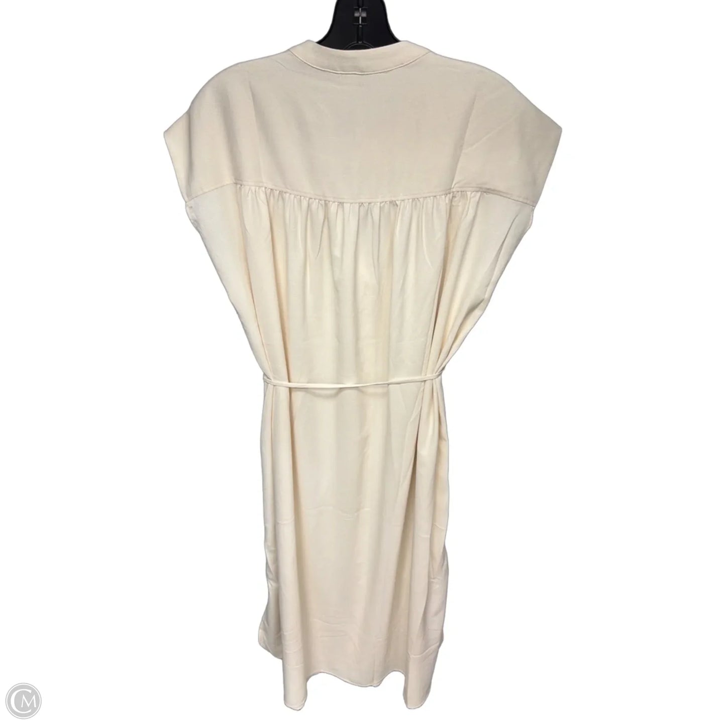 Dress Casual Midi By H&m In Cream, Size: S