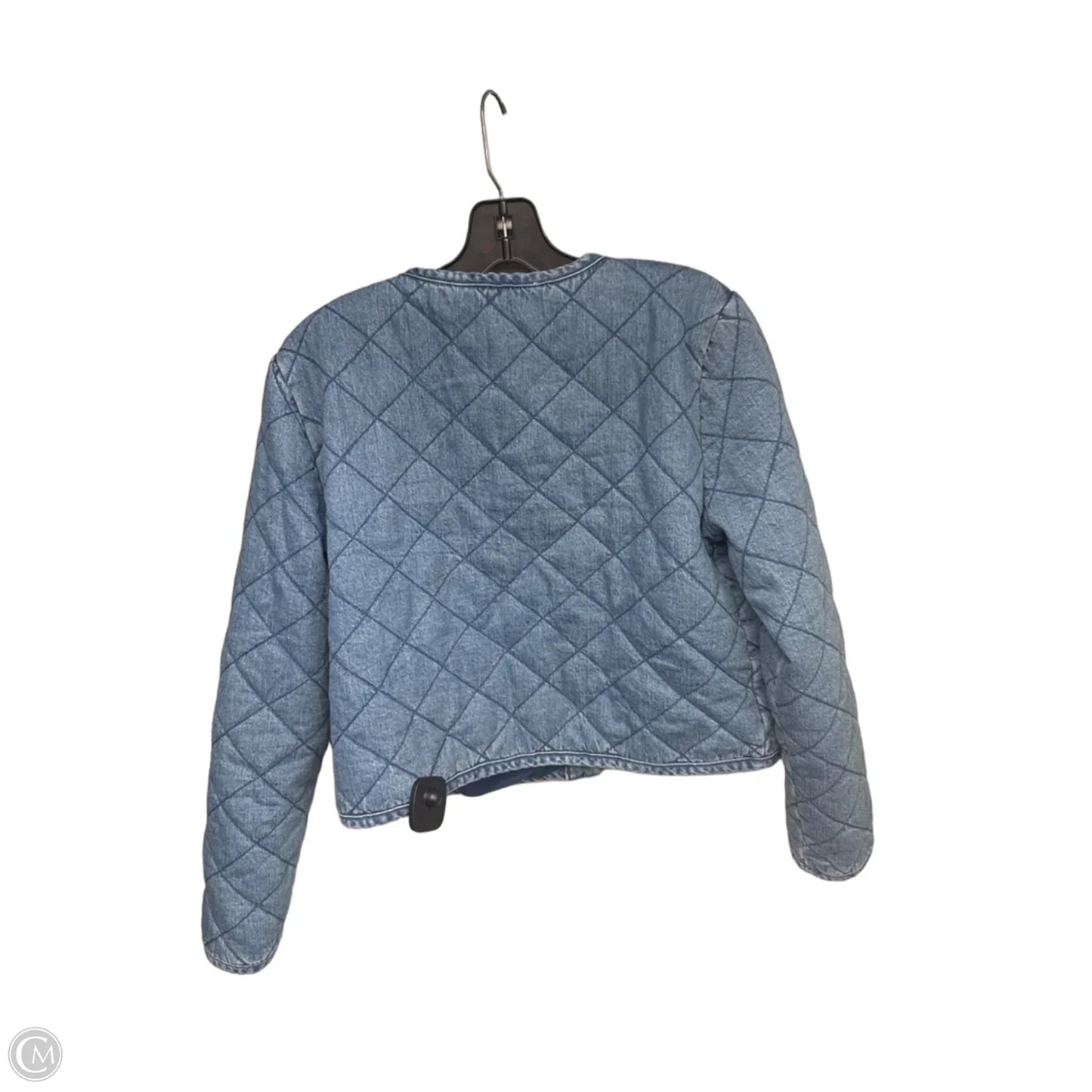 Jacket Puffer & Quilted By Rachel Zoe In Blue, Size: M