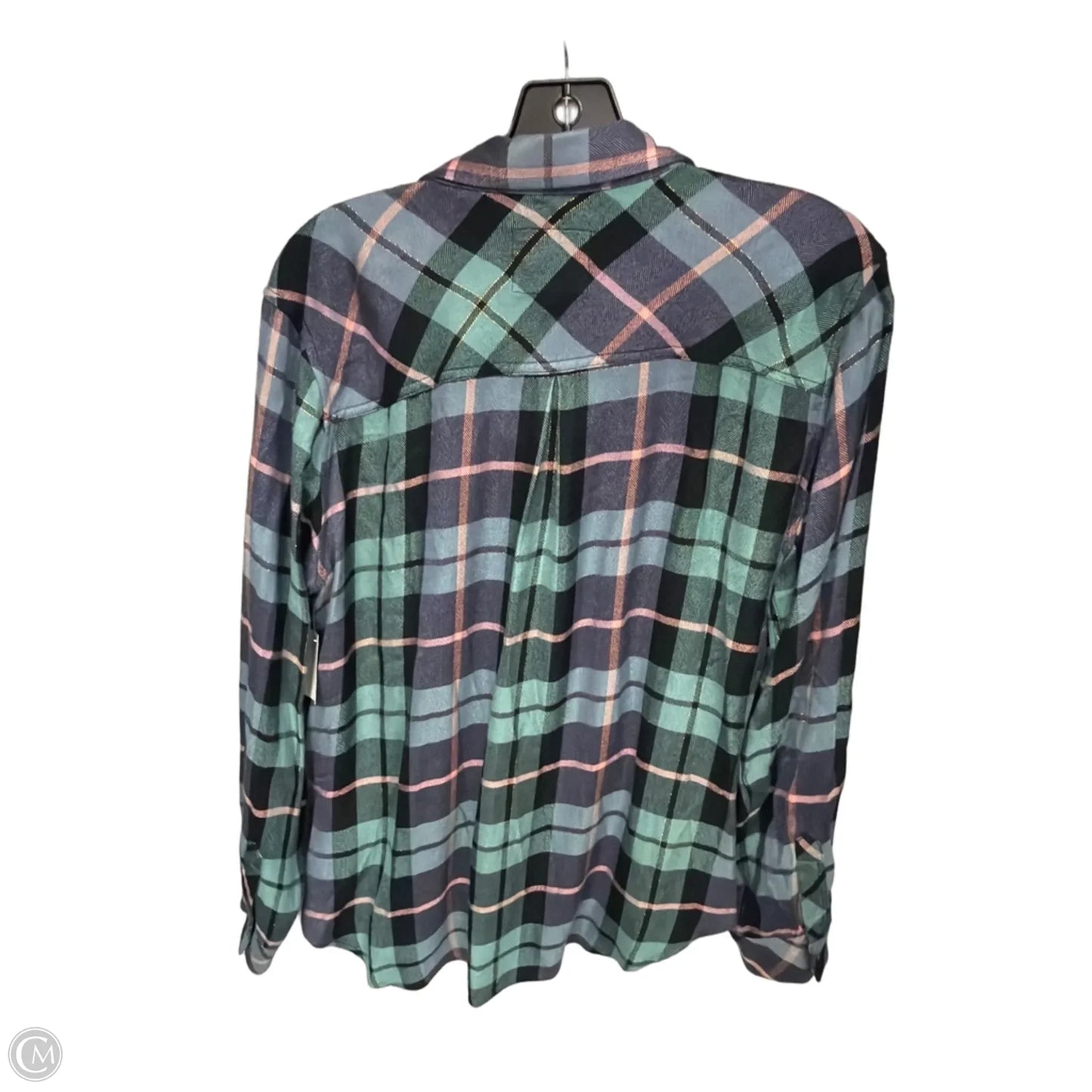 Top Long Sleeve By Rails In Green, Size: L