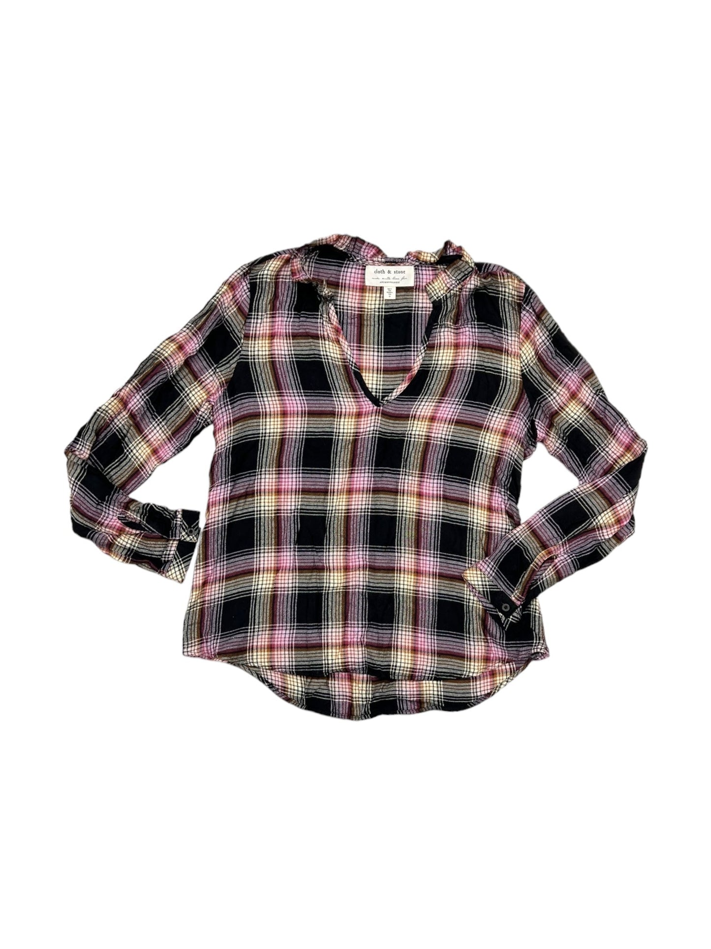 Top Long Sleeve By Cloth & Stone In Purple, Size: Xs