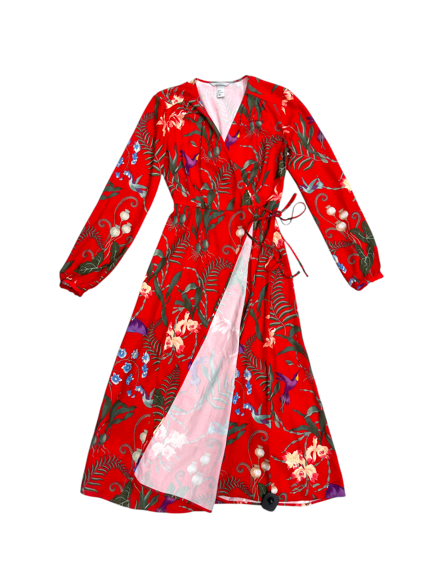 Dress Party Long By H&m In Red, Size: 6
