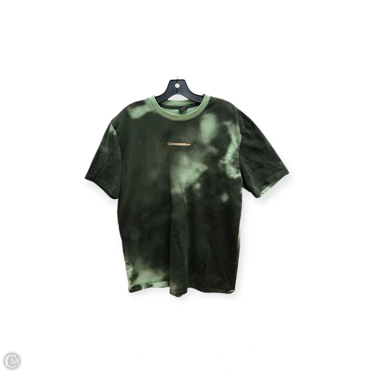 Athletic Top Short Sleeve By Oakley In Green, Size: 2x