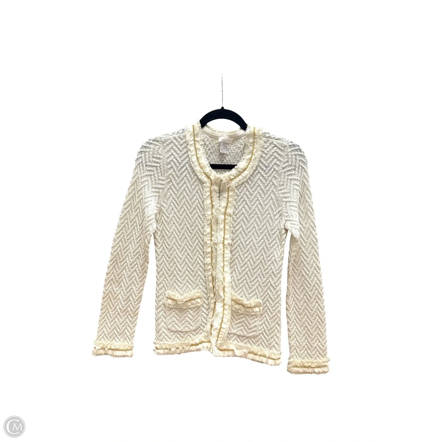 Cardigan By Chicos In White, Size: S