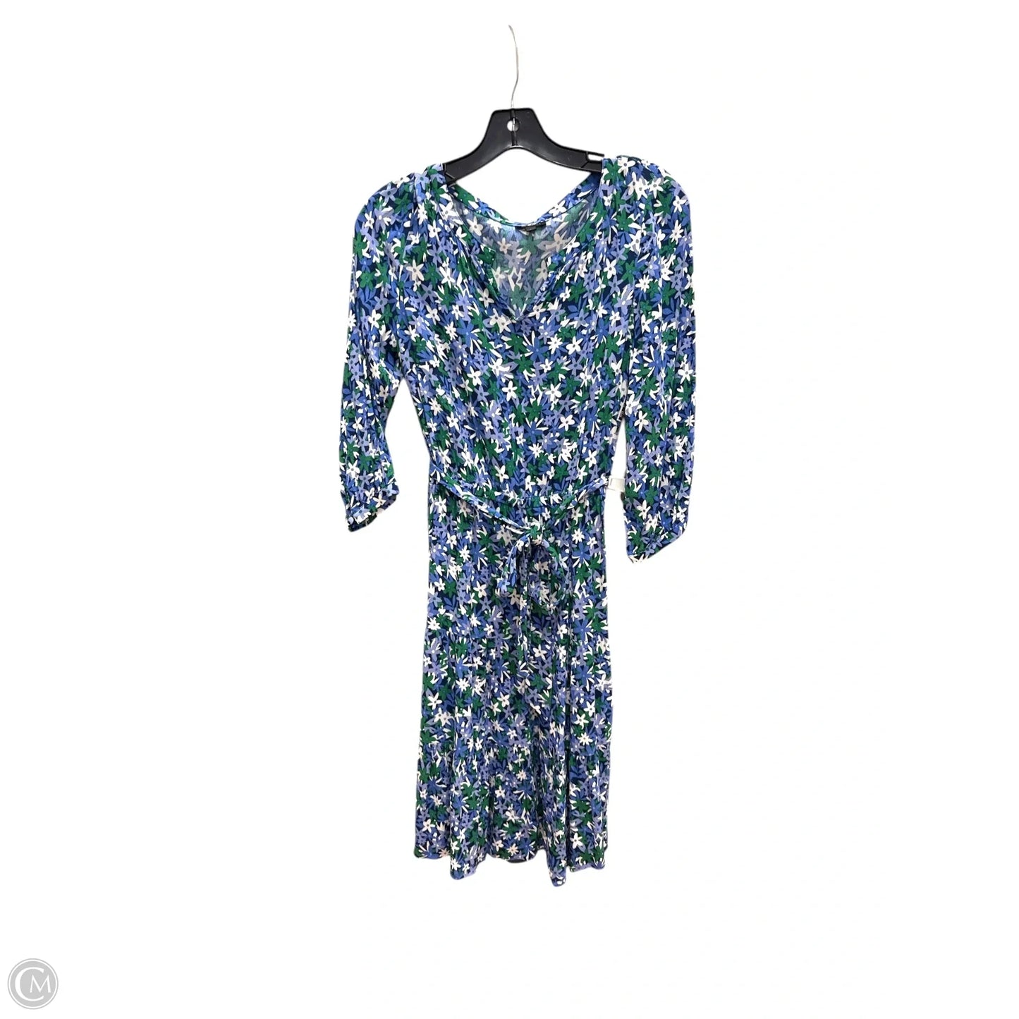 Dress Casual Maxi By Talbots In Blue & Green, Size: 6p