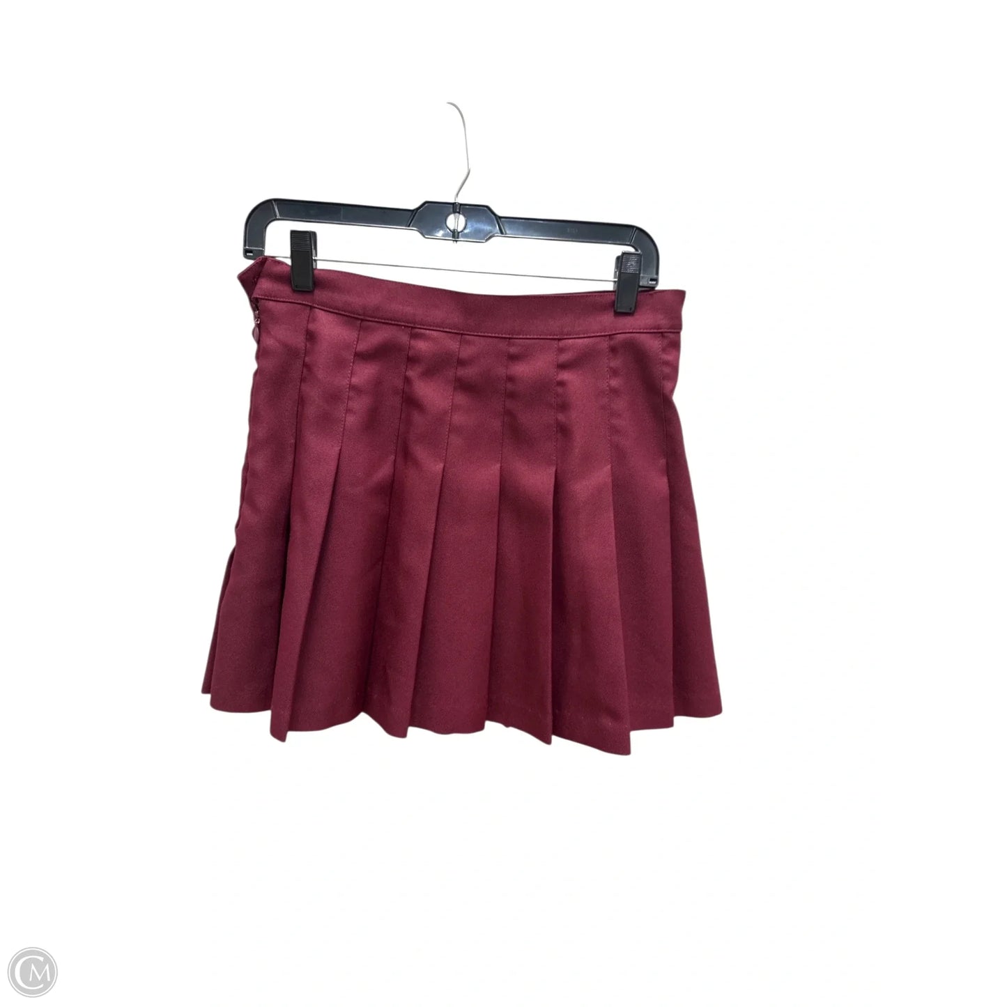 Skirt Midi By Los Angeles Apparel In Red, Size: L