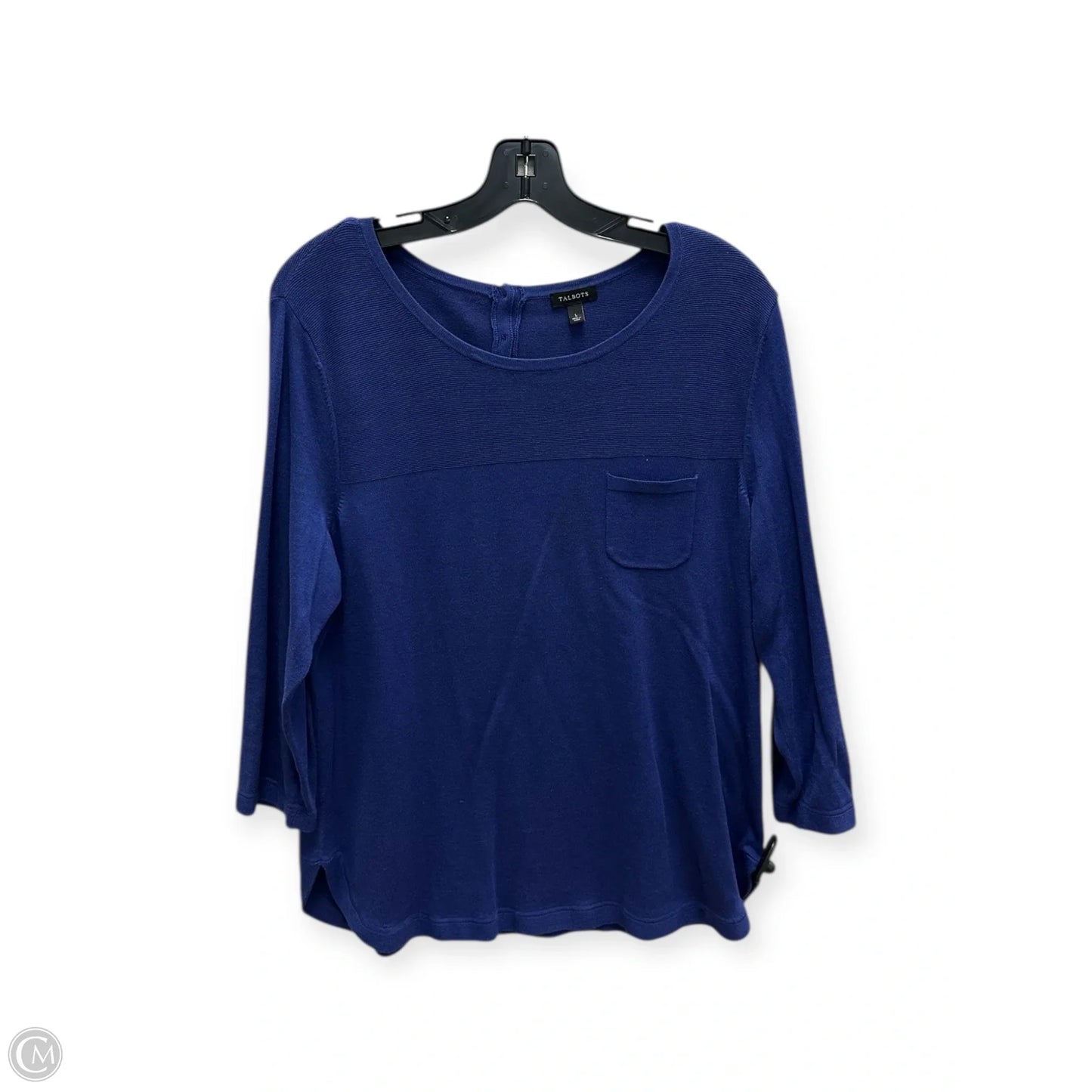 Sweater By Talbots In Blue, Size: L
