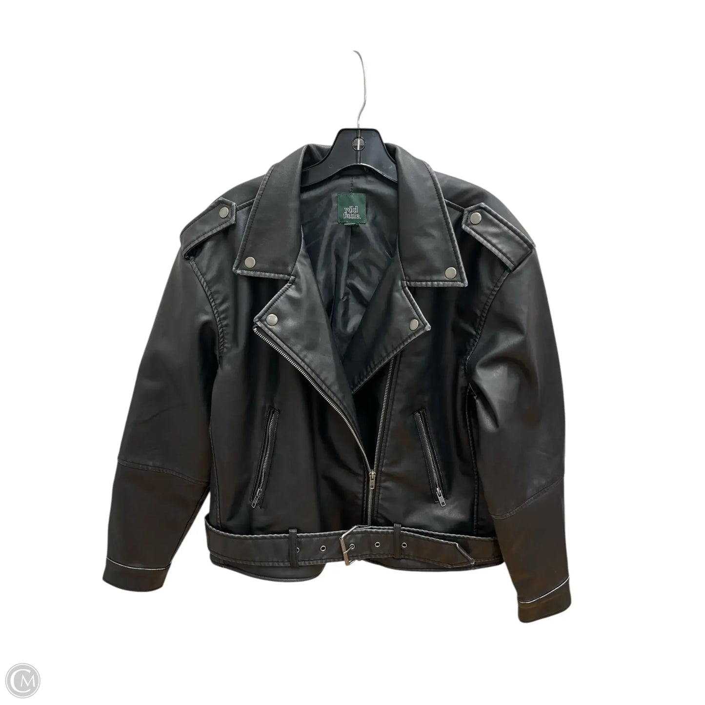 Jacket Moto By Wild Fable In Black, Size: M