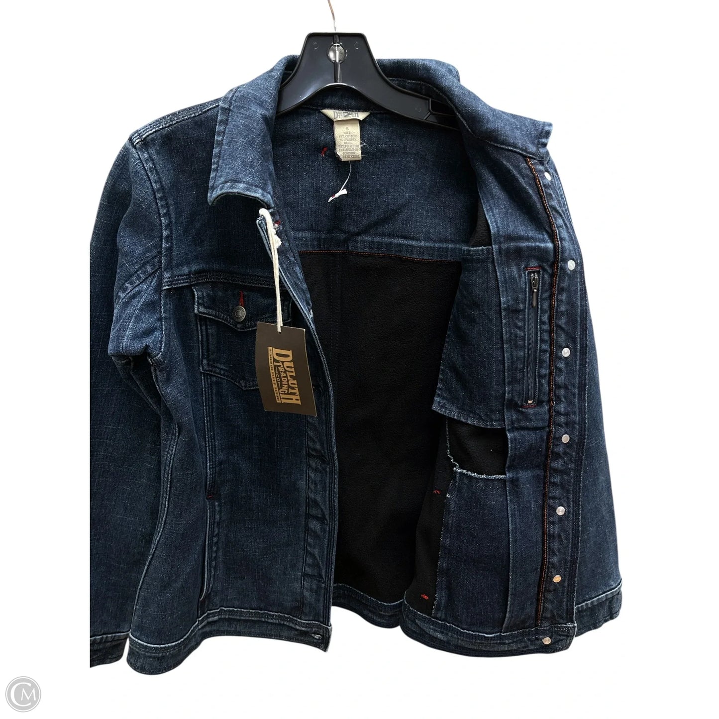 Jacket Denim By Duluth Trading In Blue Denim, Size: S
