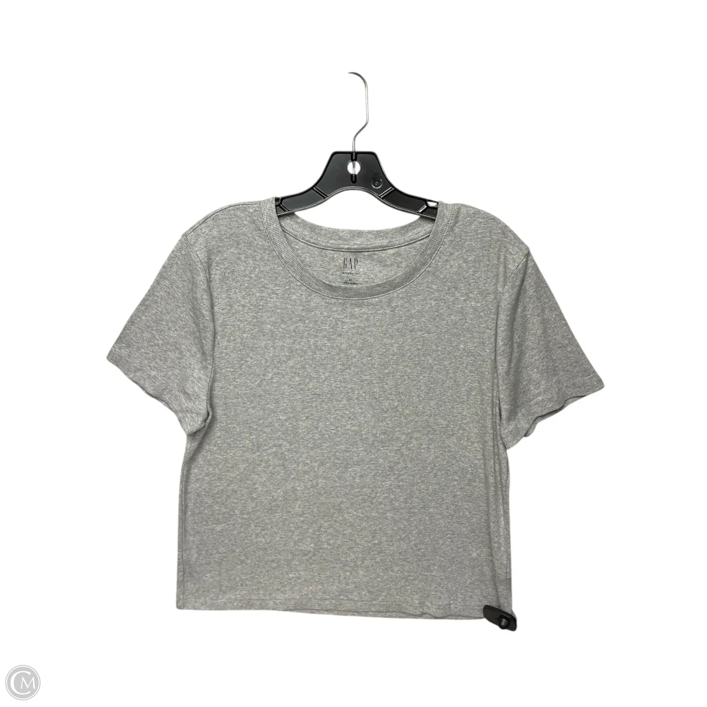 Top Short Sleeve Basic By Gap In Grey, Size: Xl