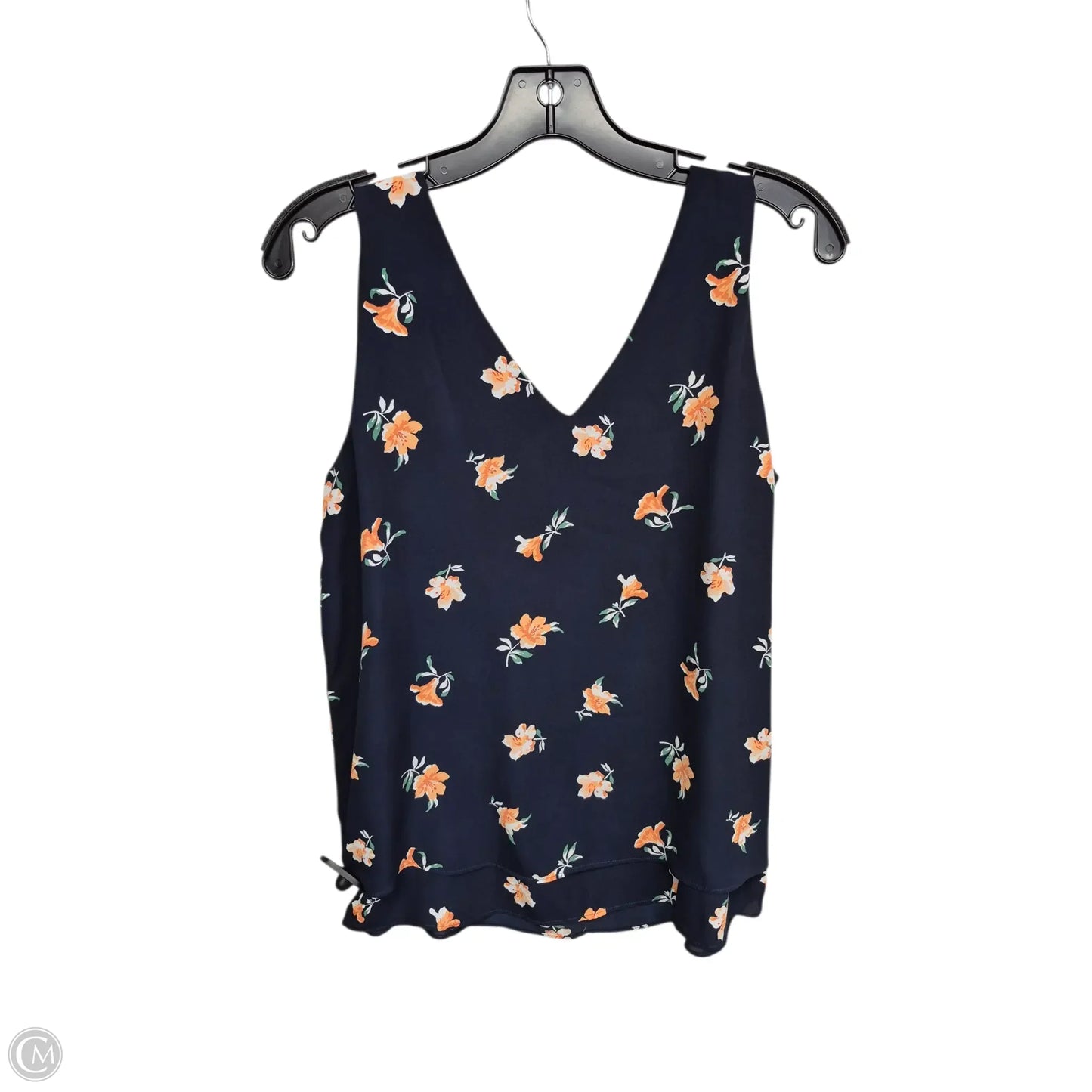 Top Sleeveless By Ann Taylor In Navy, Size: S
