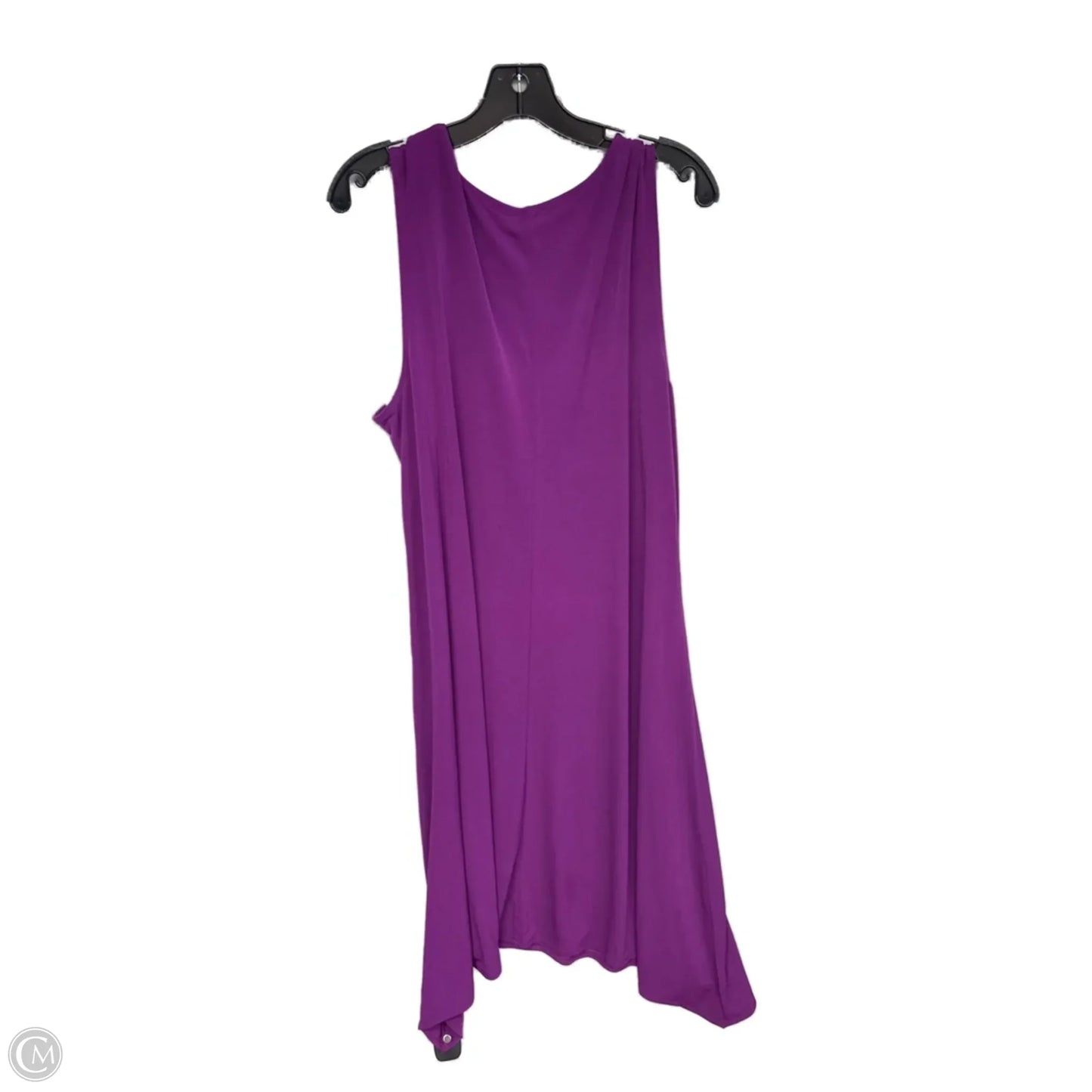 Dress Casual Midi By Chicos In Purple, Size: Xl