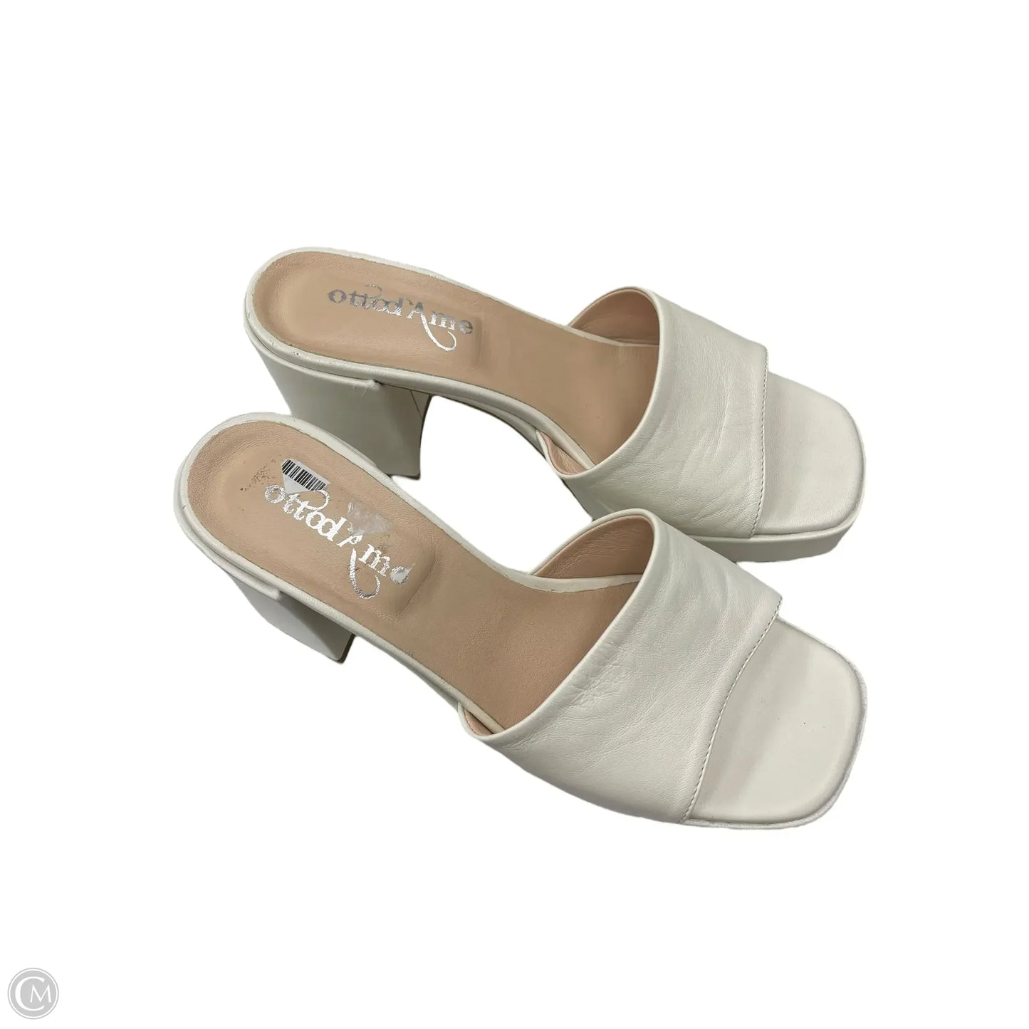 Shoes Heels Block By Clothes Mentor In White, Size: 9