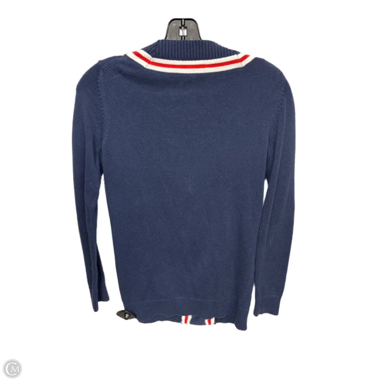 Cardigan By Tommy Hilfiger In Navy, Size: Xs