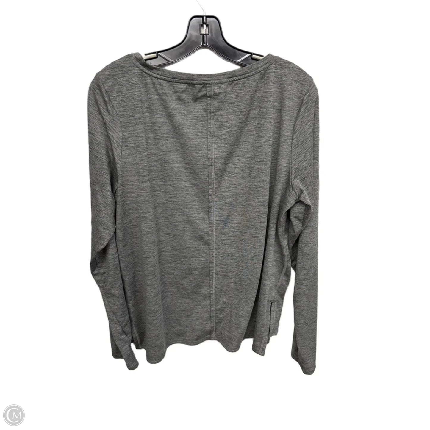 Athletic Top Long Sleeve Crewneck By Joy Lab In Grey, Size: L