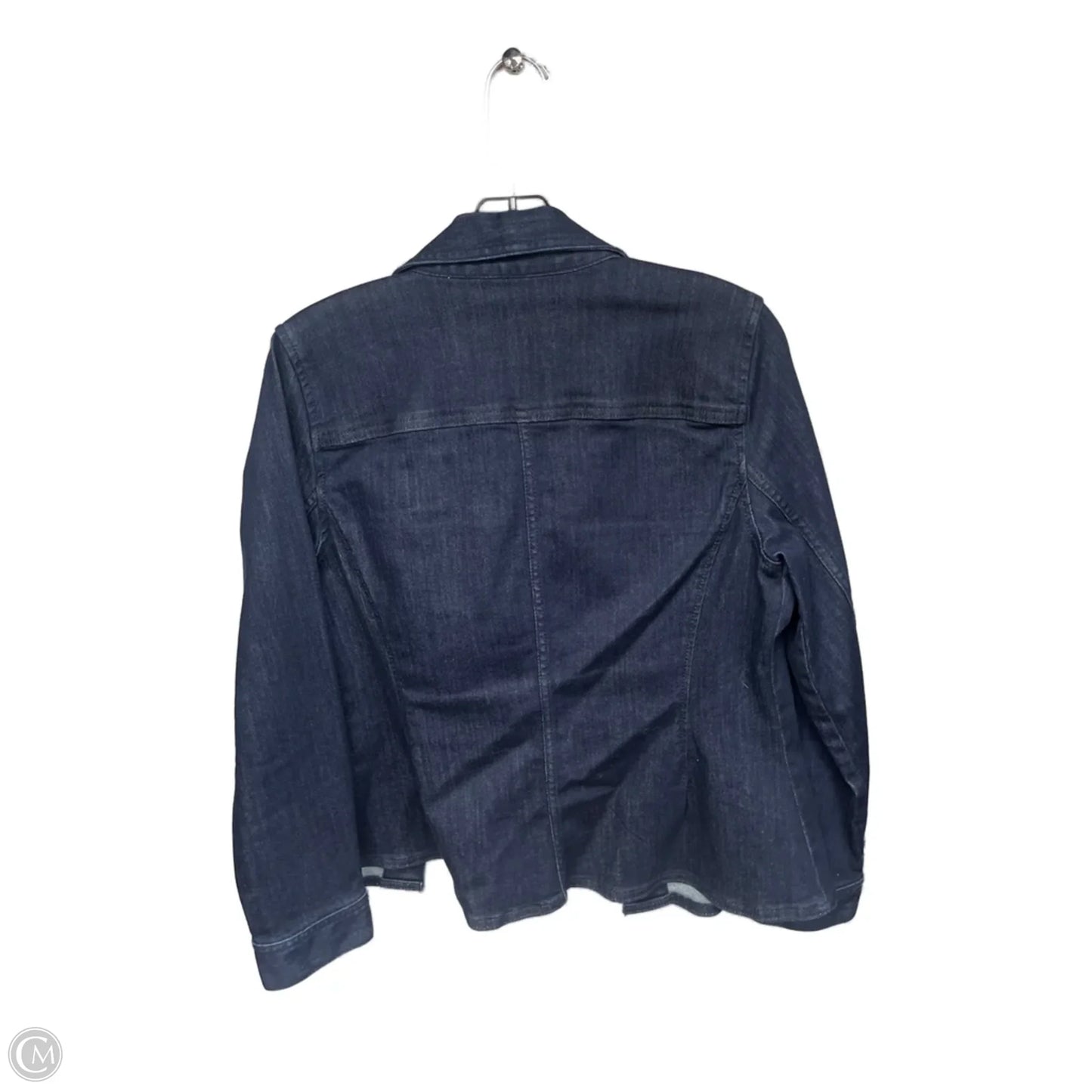 Jacket Denim By Ann Taylor In Blue, Size: 8