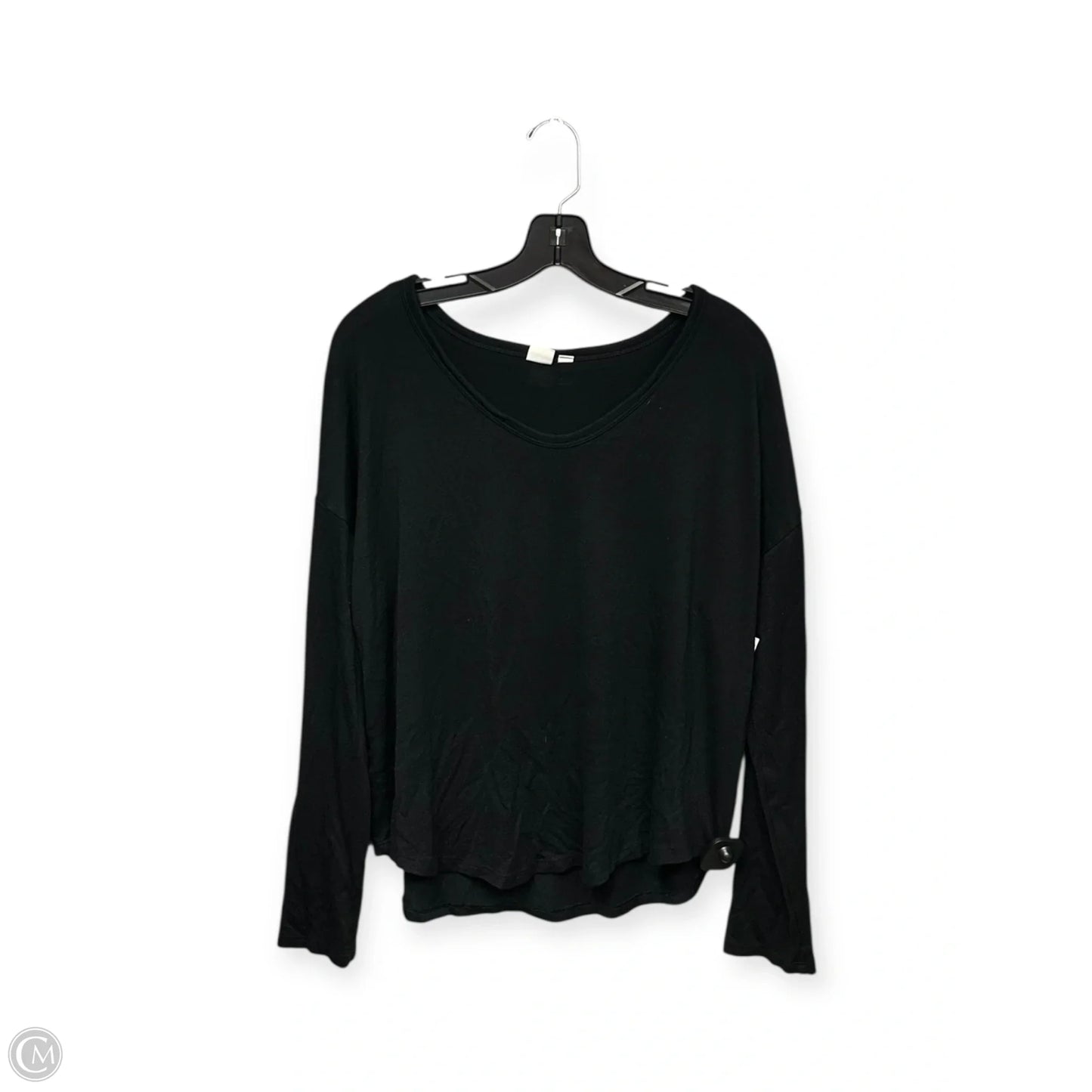 Top Long Sleeve By Gap In Black, Size: L