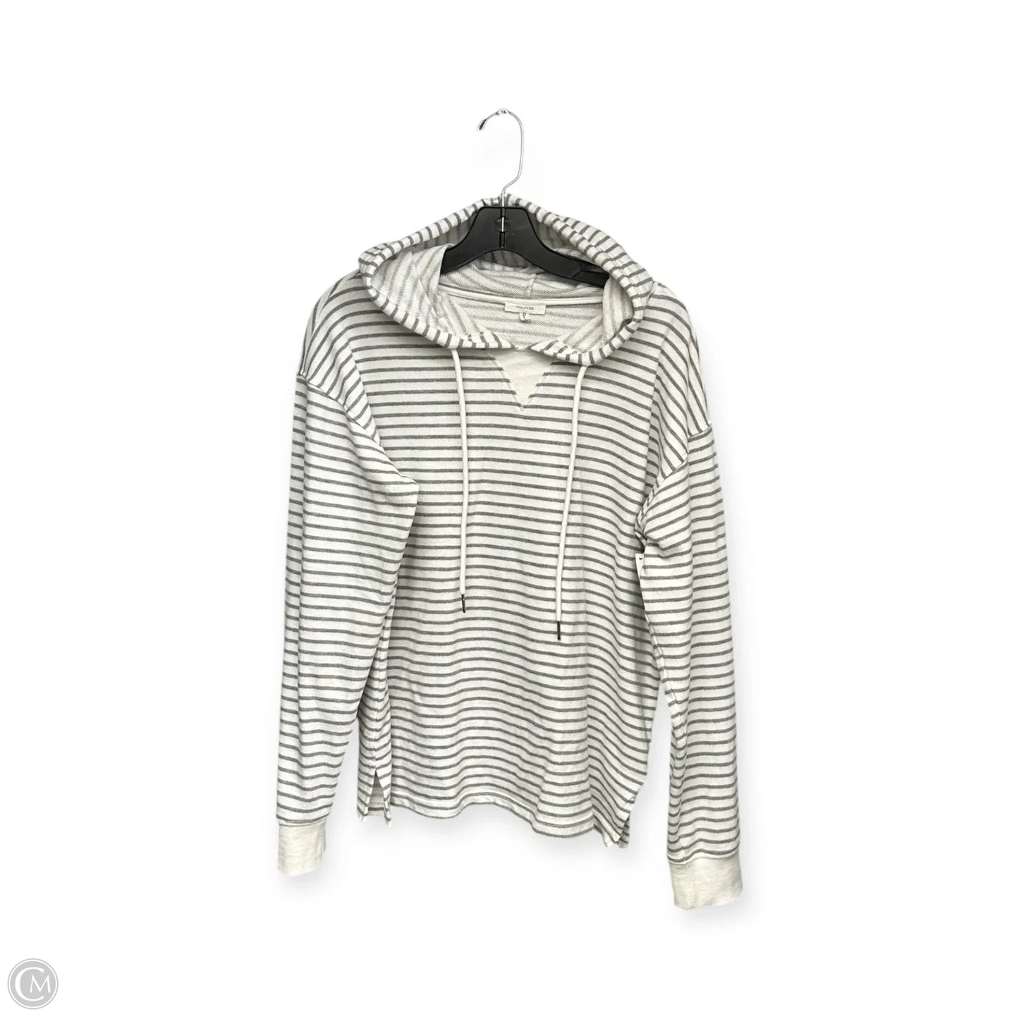 Athletic Sweatshirt Hoodie By Maurices In White, Size: L