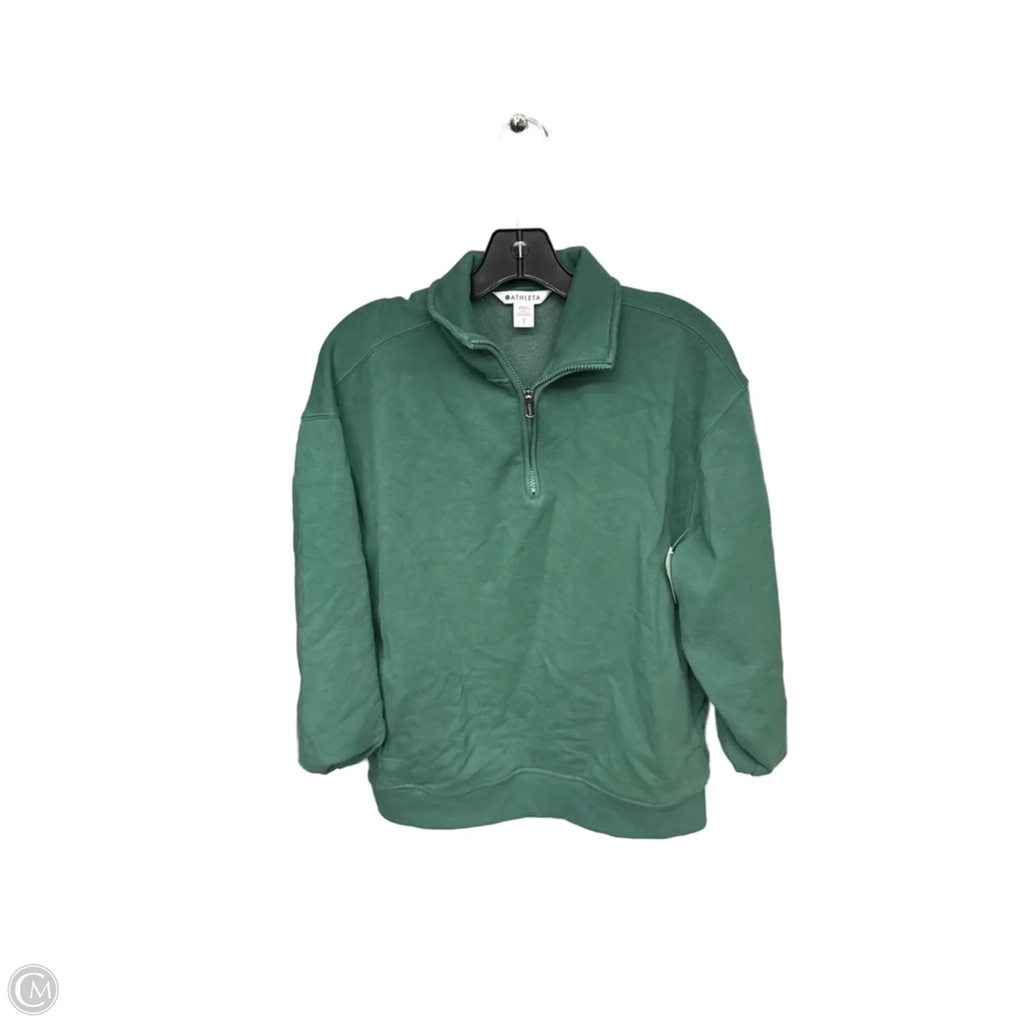 Athletic Sweatshirt Crewneck By Athleta In Green, Size: Sp