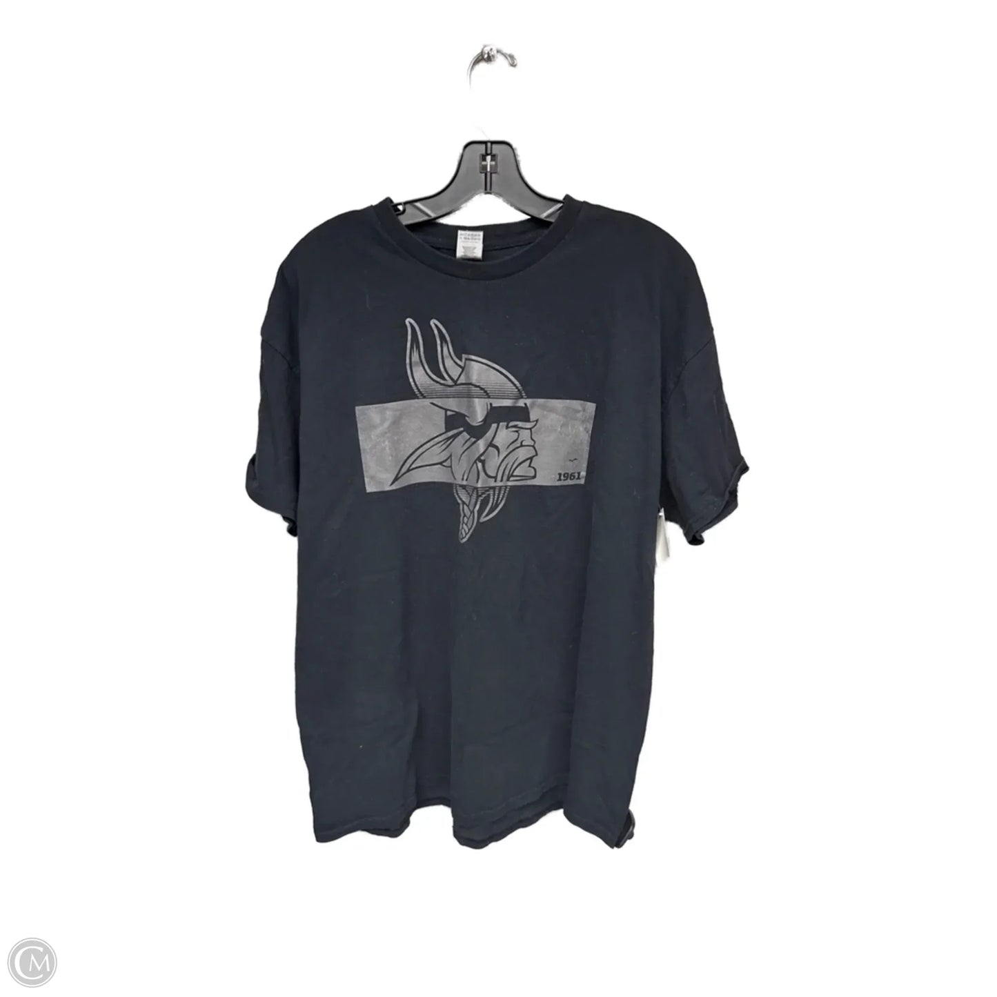 Athletic Top Short Sleeve By Nfl In Black, Size: Xl