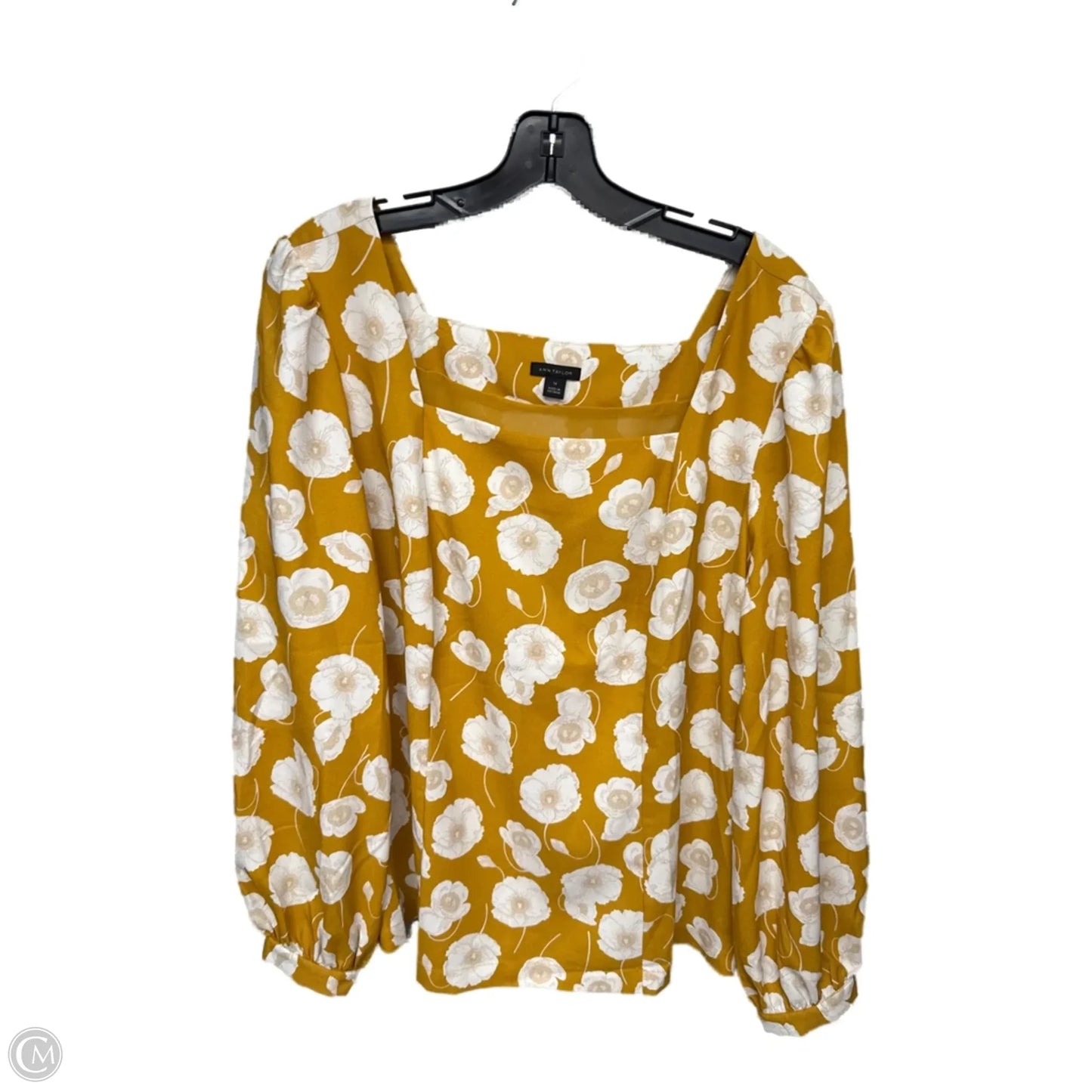 Top Long Sleeve By Ann Taylor In Yellow, Size: Xl