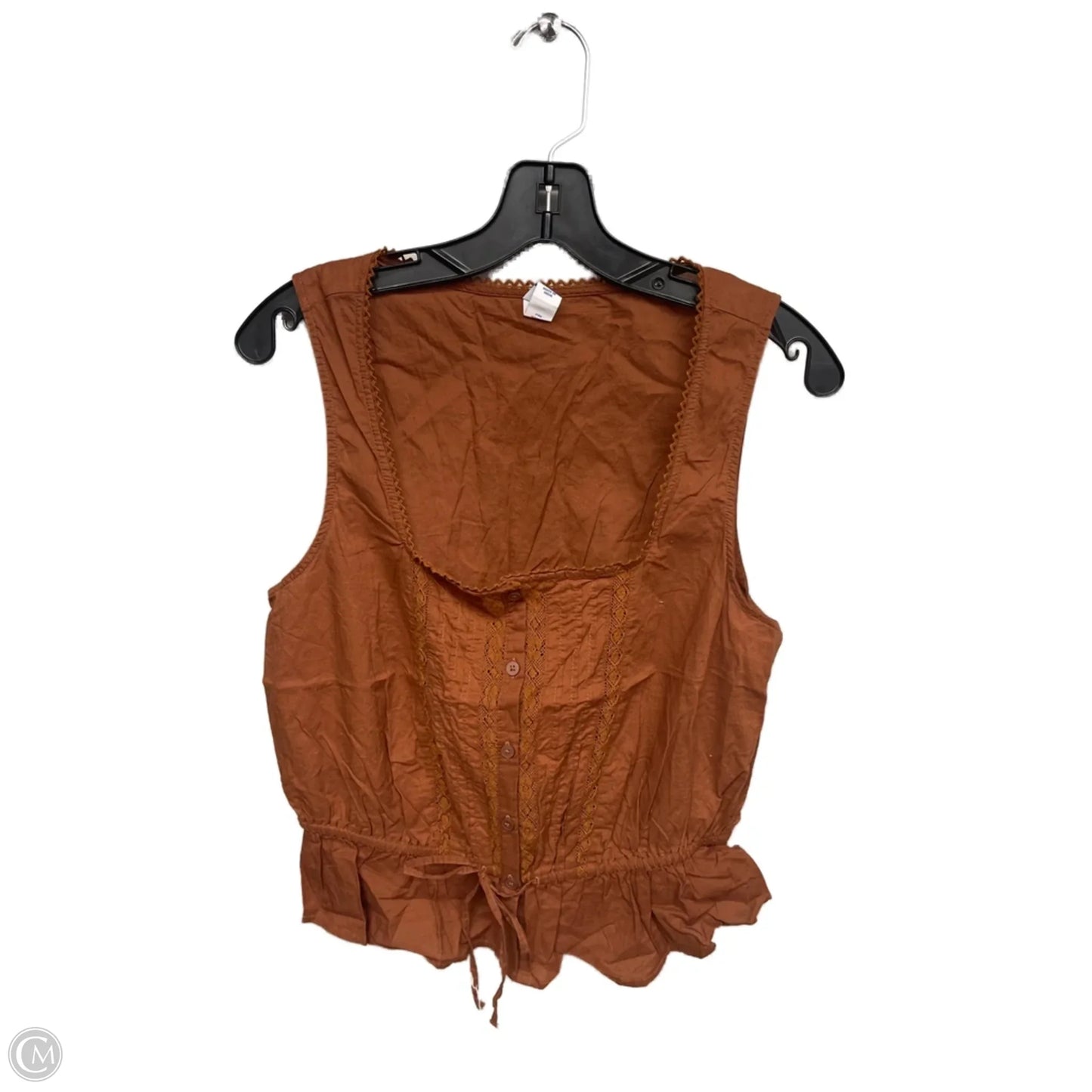 Top Sleeveless By Old Navy In Brown, Size: M