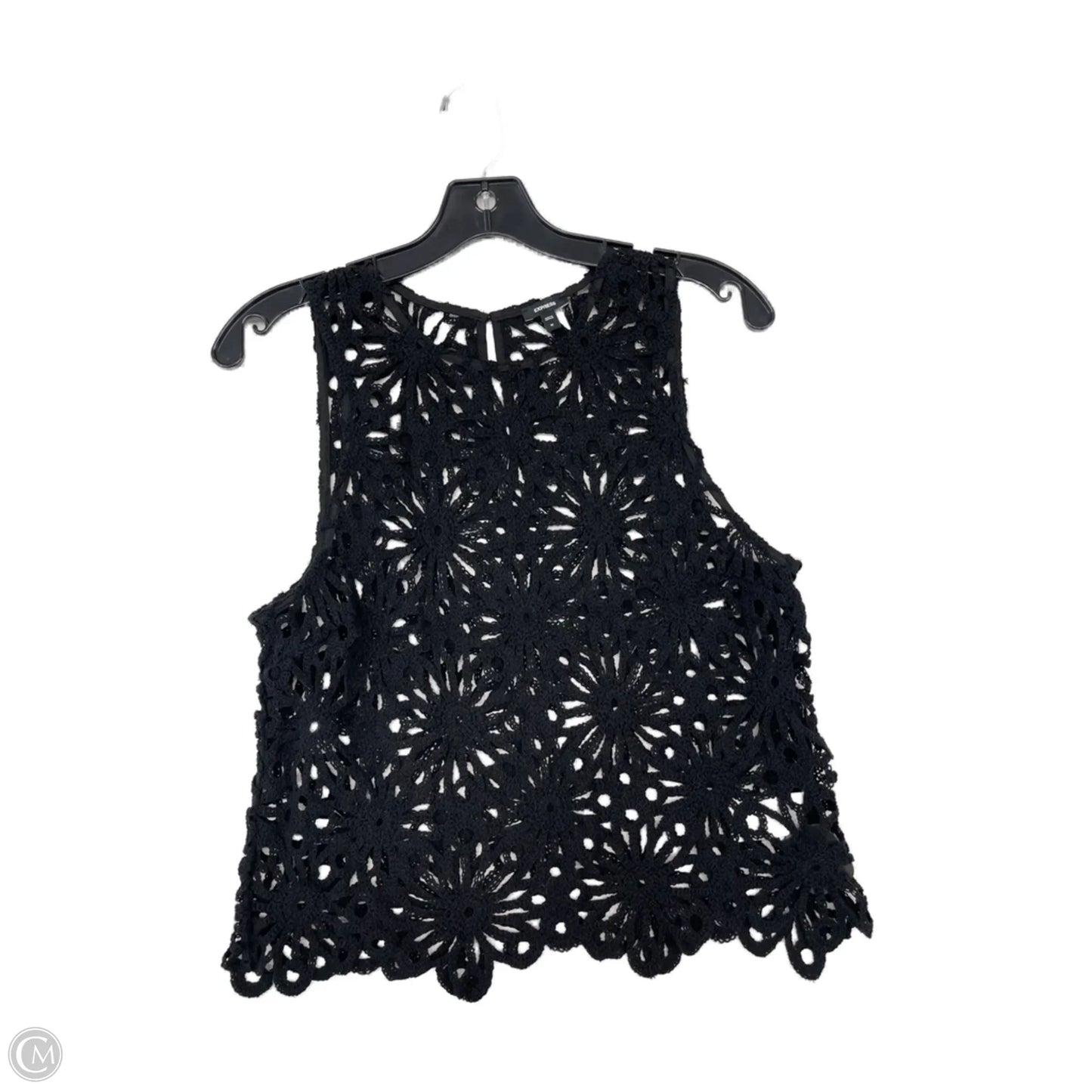 Top Sleeveless By Express In Black, Size: M
