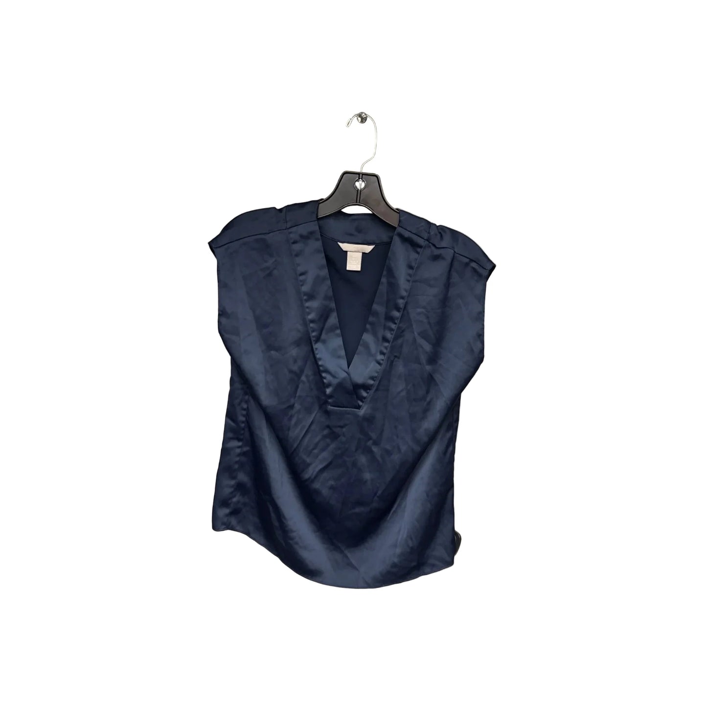 Top Sleeveless By H&m In Navy, Size: S