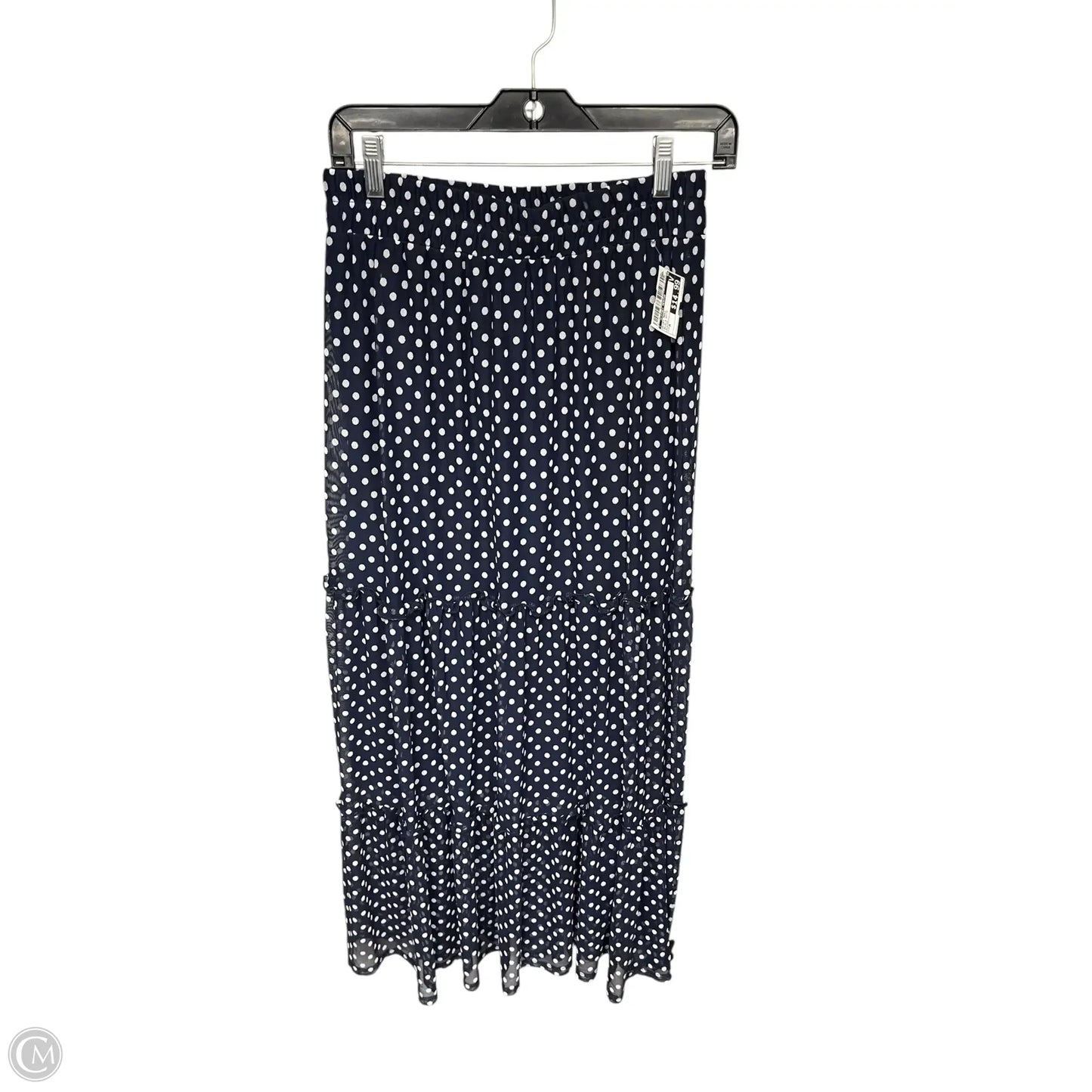 Skirt Maxi By Stitch In Blue & White, Size: M