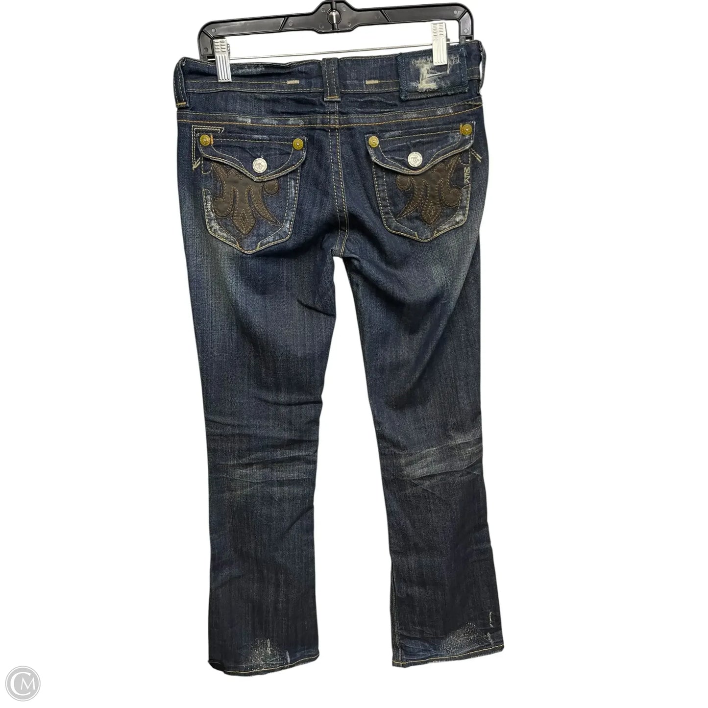 Jeans Boot Cut By Mek In Blue Denim, Size: 28