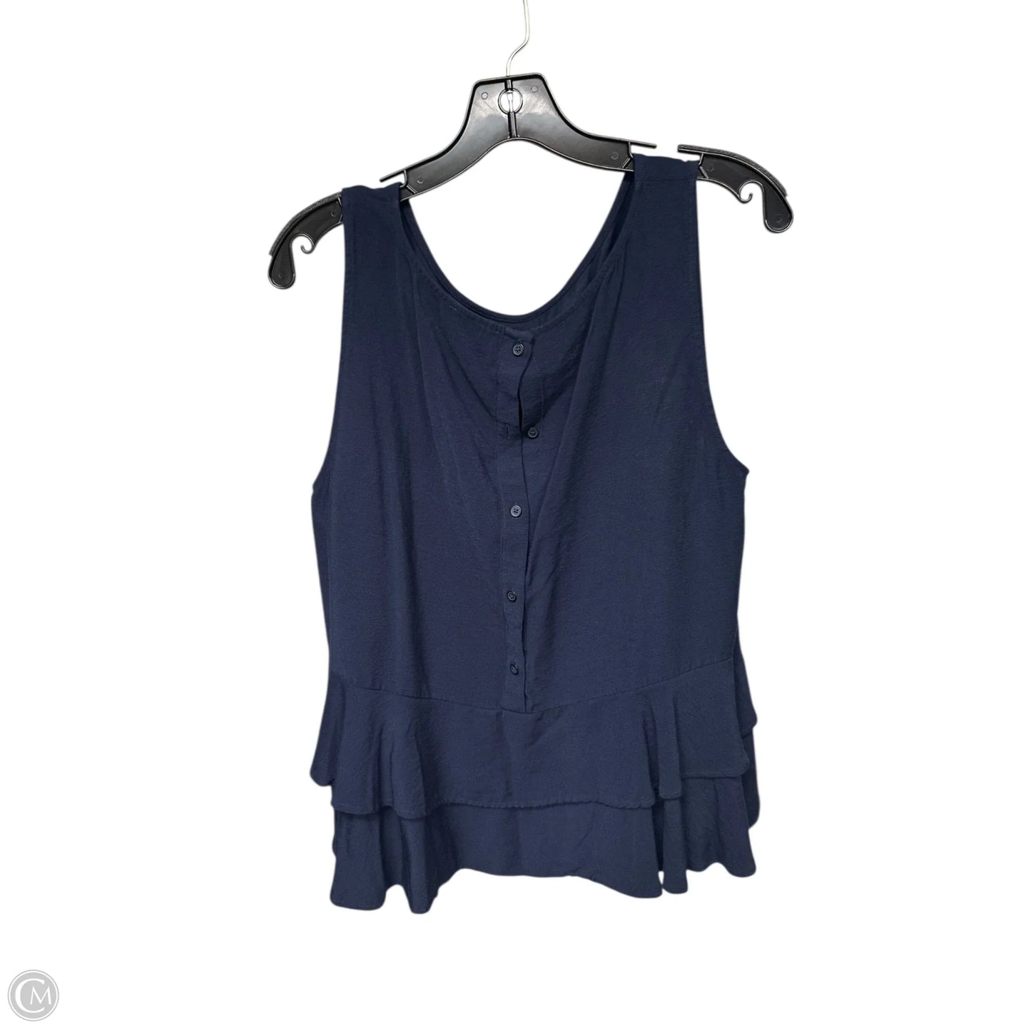 Top Sleeveless By Loft In Navy, Size: Xl