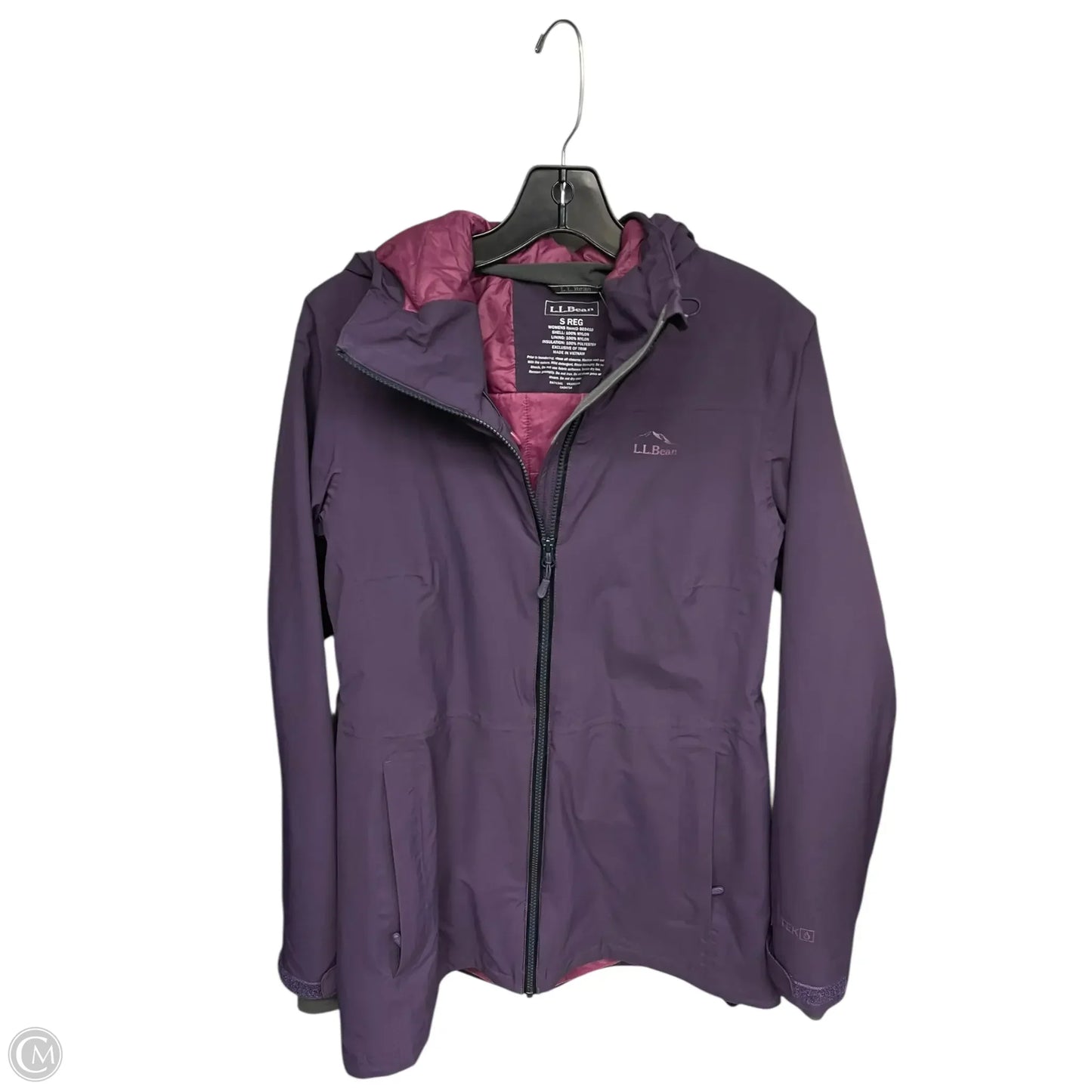 Jacket Windbreaker By L.l. Bean In Purple, Size: S