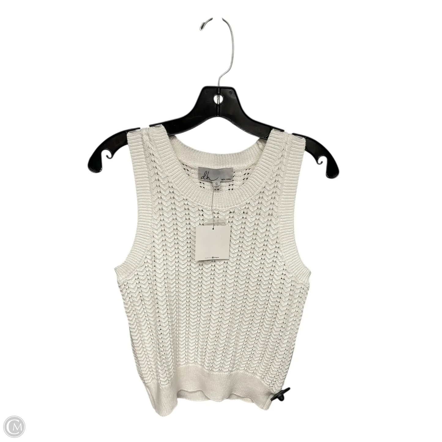 Top Sleeveless By Clothes Mentor In White, Size: S