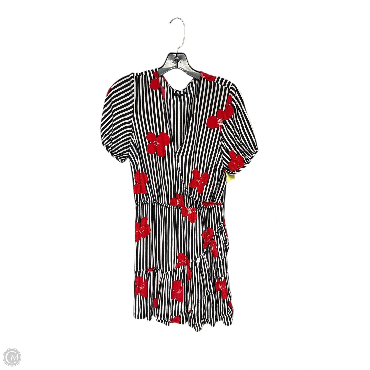 Dress Casual Midi By Madewell In Black & White, Size: 4