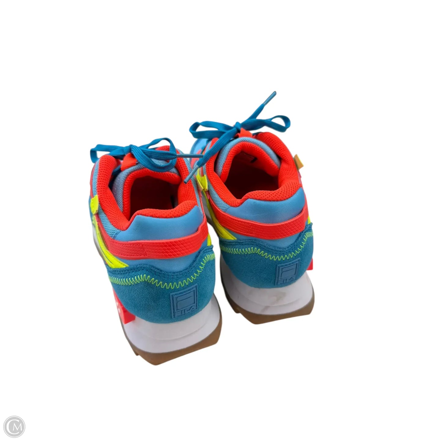 Shoes Sneakers By Fila In Blue & Orange, Size: 9