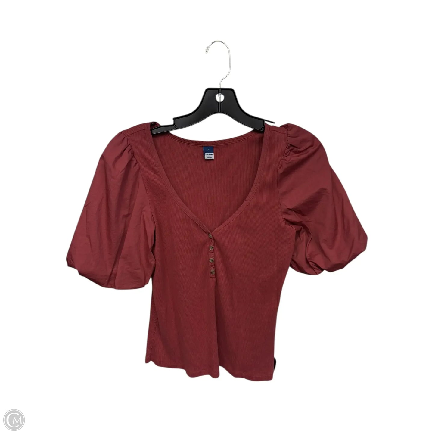 Top Short Sleeve By Old Navy In Pink, Size: L